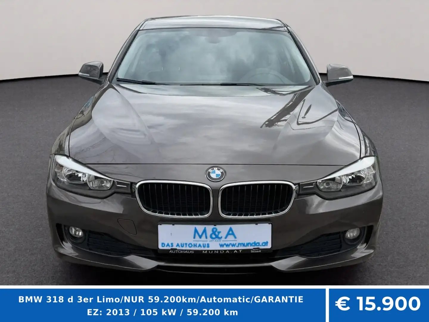 BMW 318 d 3er Limo/NUR 59.200km/Automatic/GARANTIE Braun - 2