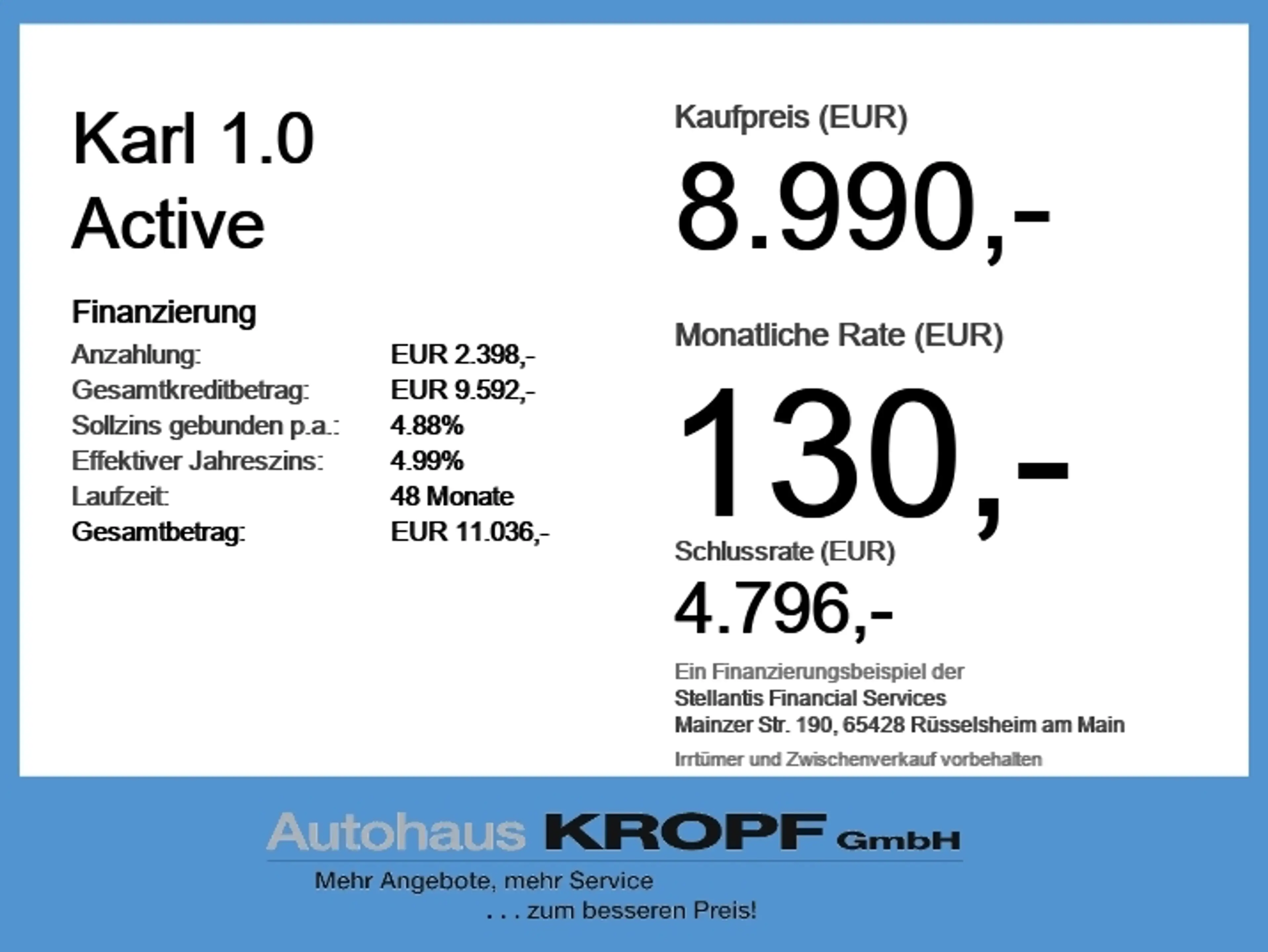 Opel Karl 1.0 Active SHZ+LM+PDC — photo 6
