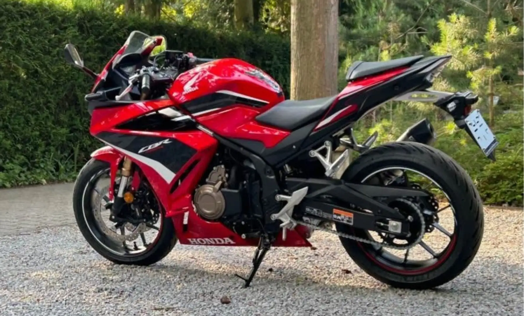 Honda CBR 500 R 2022 - 35Kw - Leovinci Sportuitlaat - Gekeud! Rouge - 1