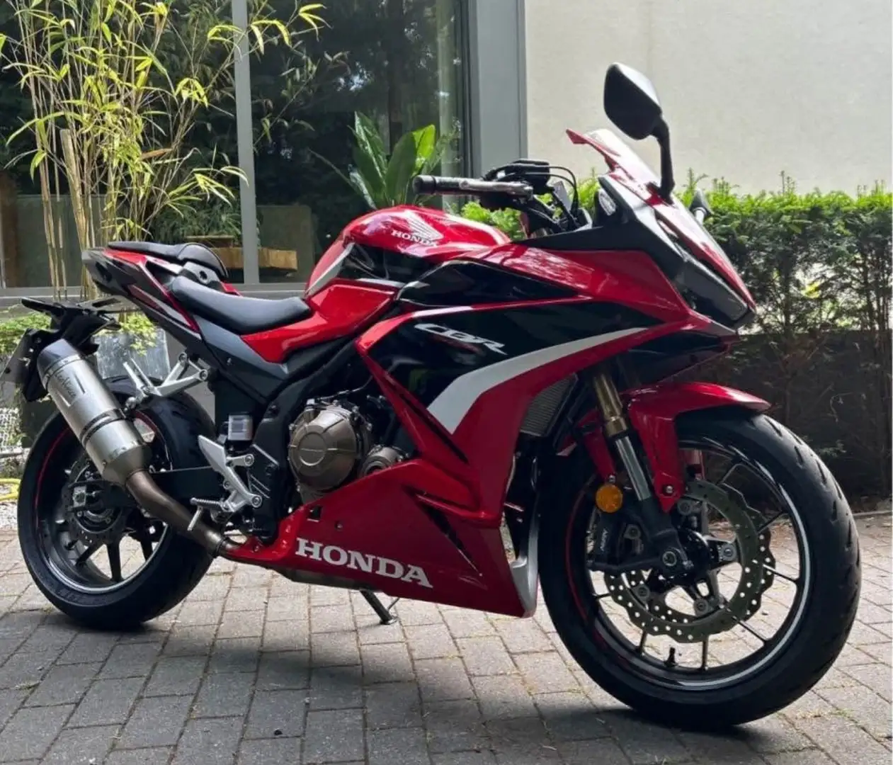 Honda CBR 500 R 2022 - 35Kw - Leovinci Sportuitlaat - Gekeud! Rouge - 2