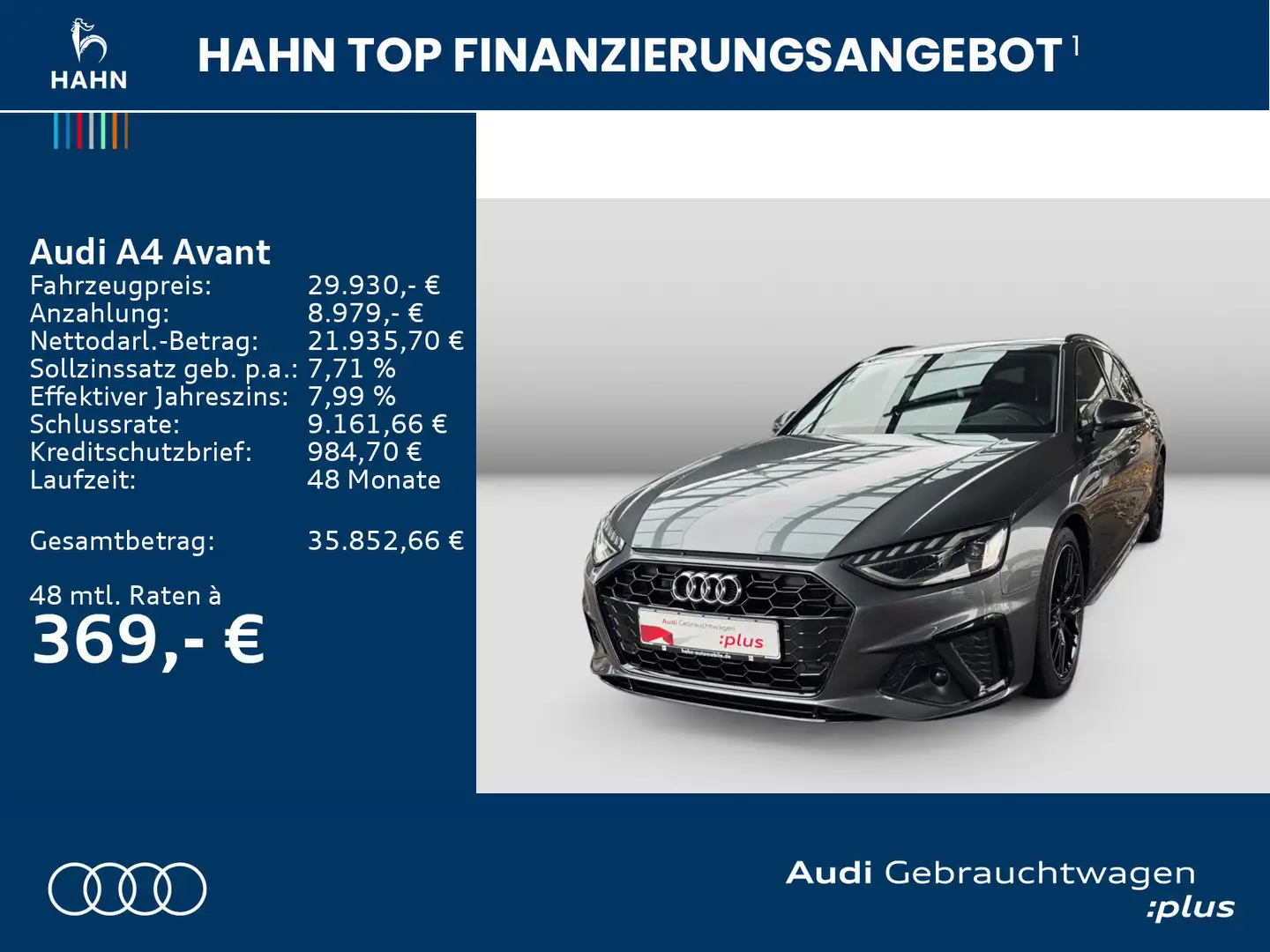 Audi A4 40TDI S-tronic S line HUD AHK ACC Серый - 2