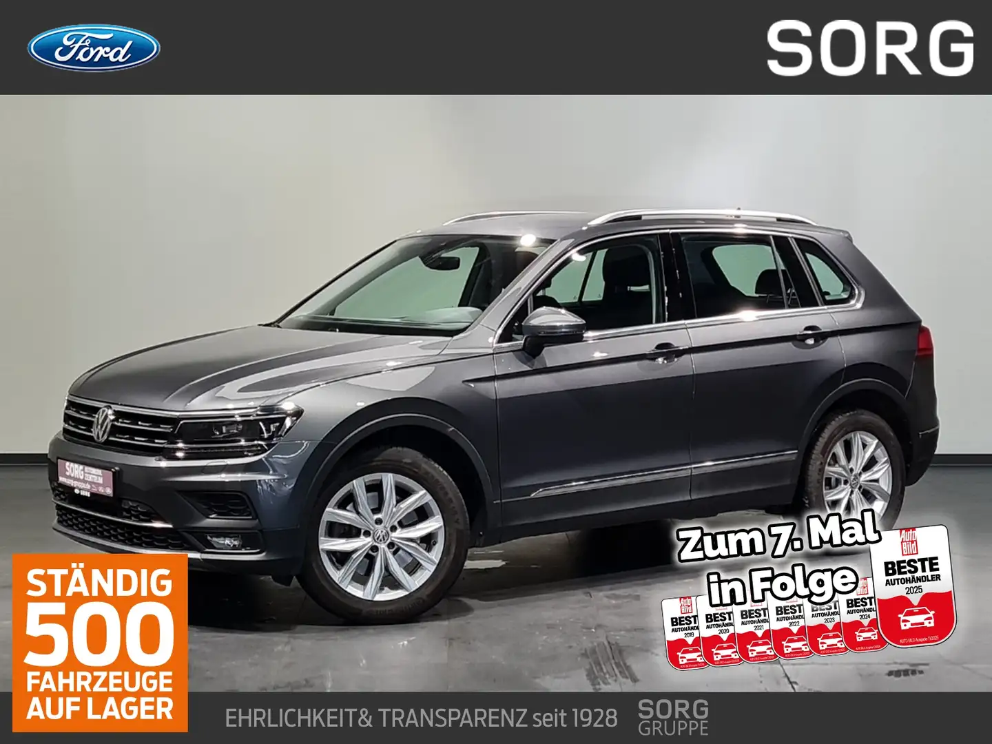 Volkswagen Tiguan 2.0 TSI Highline*4Motion*DSG*AHK*LED* Grau - 1