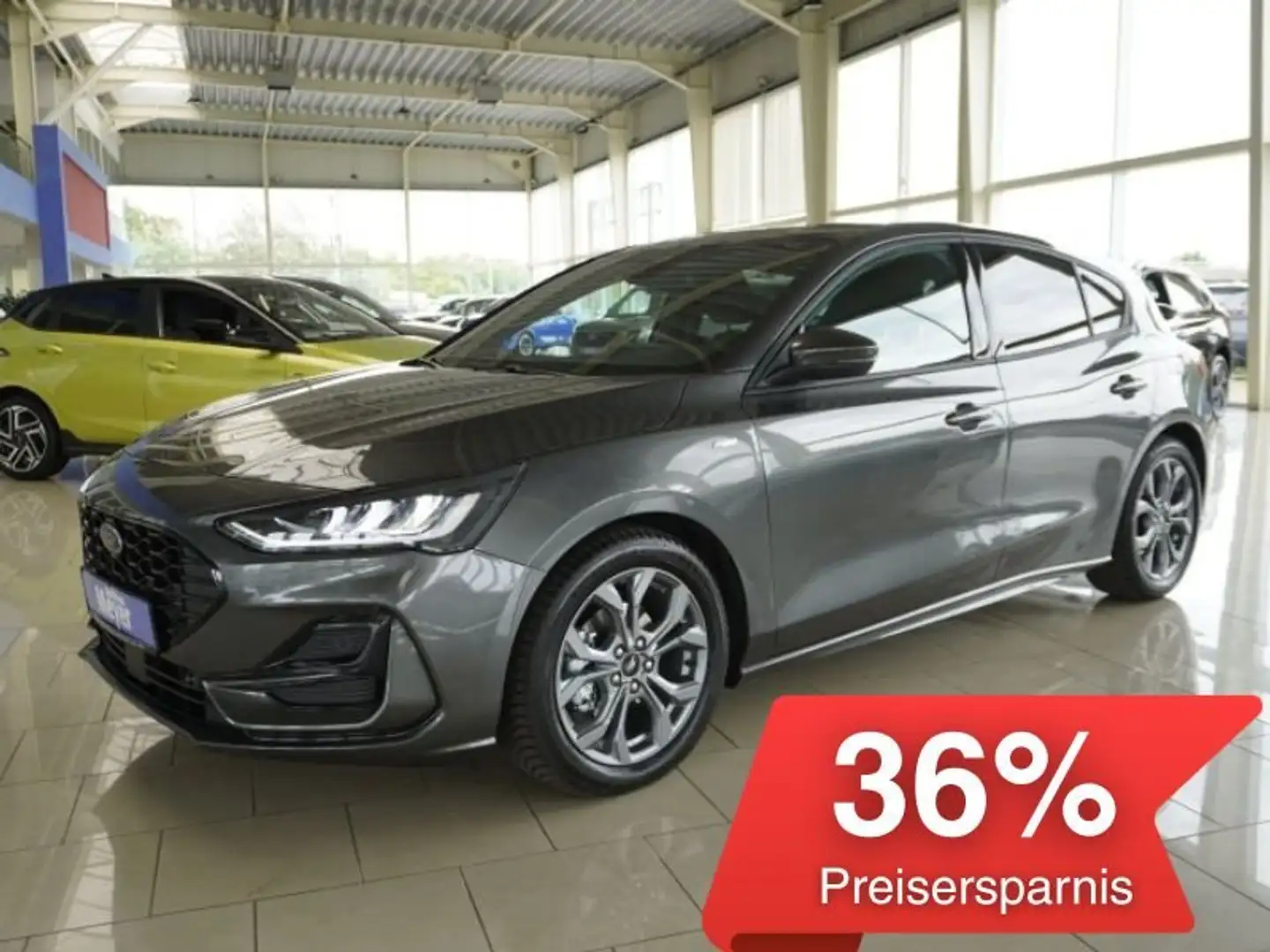 Ford Focus ST-Line X 1.0 155PS aAHK/LED/Navi/Kamera/Winterp. Grijs - 1