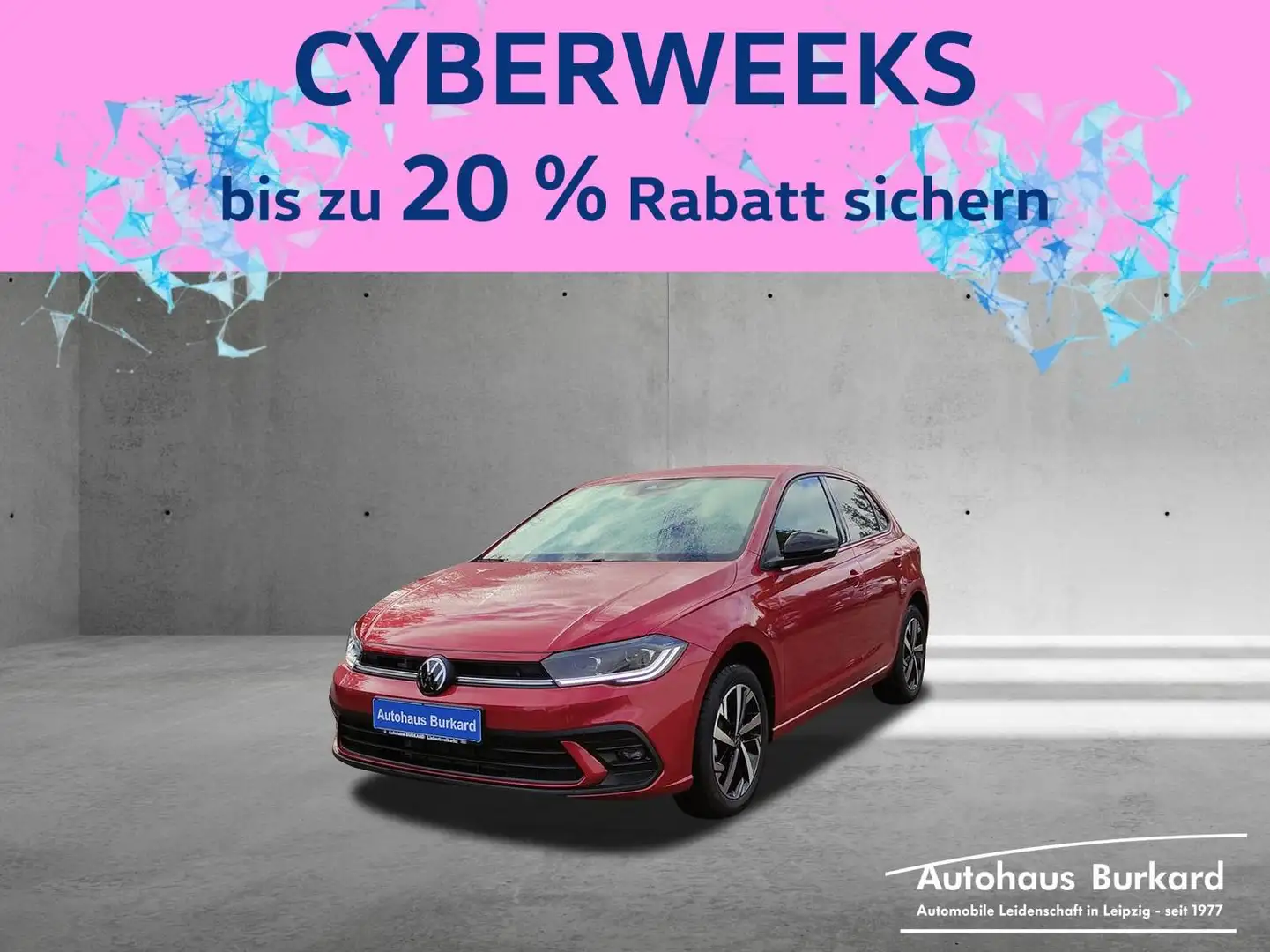 Volkswagen Polo Goal 1.0 TSI+95Ps+DSG+LED+Navi+DAB+RFK+AppC Rot - 1