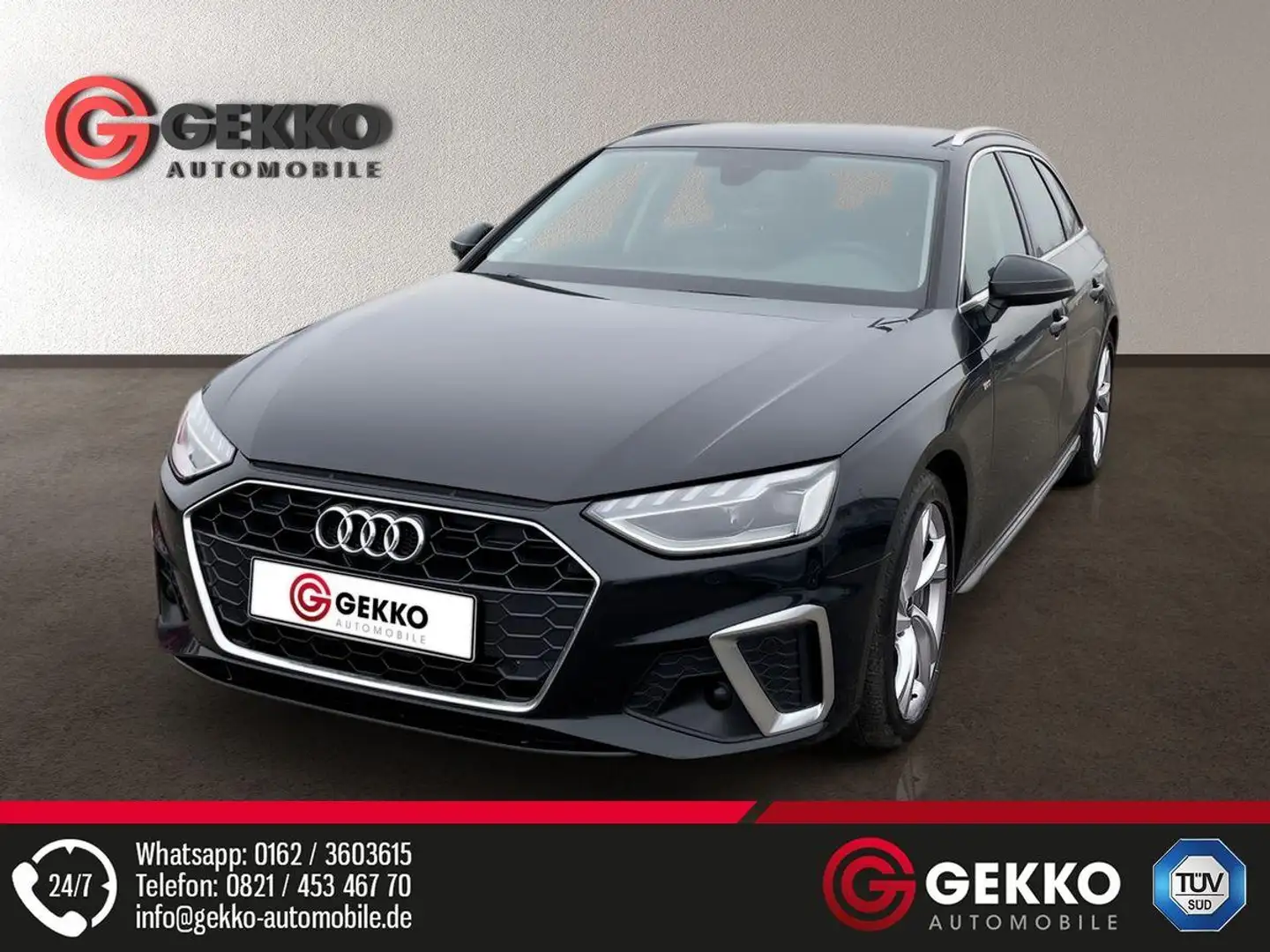 Audi A4 Avant S Line Plus +LED+NAVI+SZH+Metallic+ACC+elek. Schwarz - 1