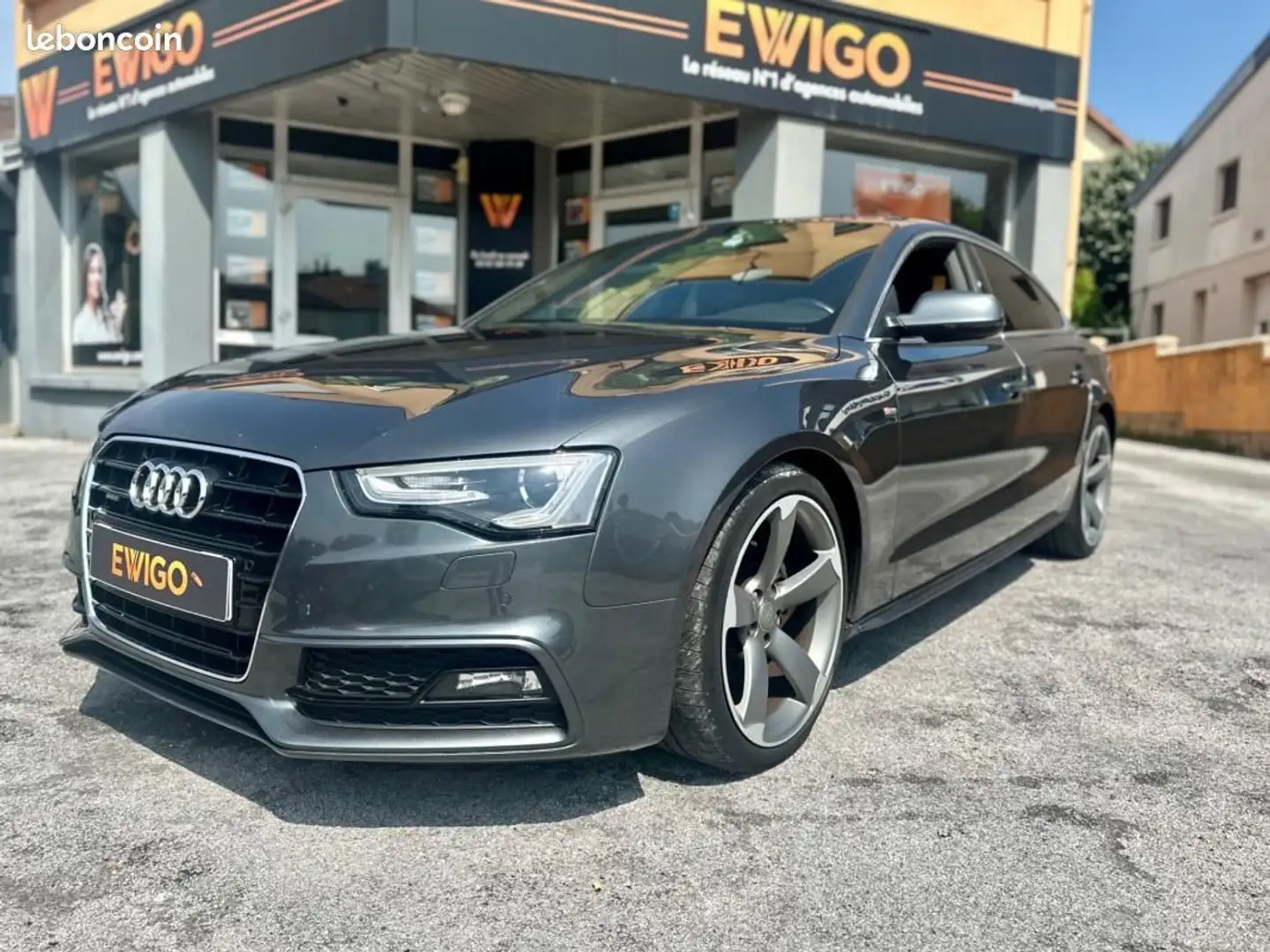 Audi A5 2.0 TDI 190CH S-LINE QUATTRO S-TRONIC BVA Gris - 1