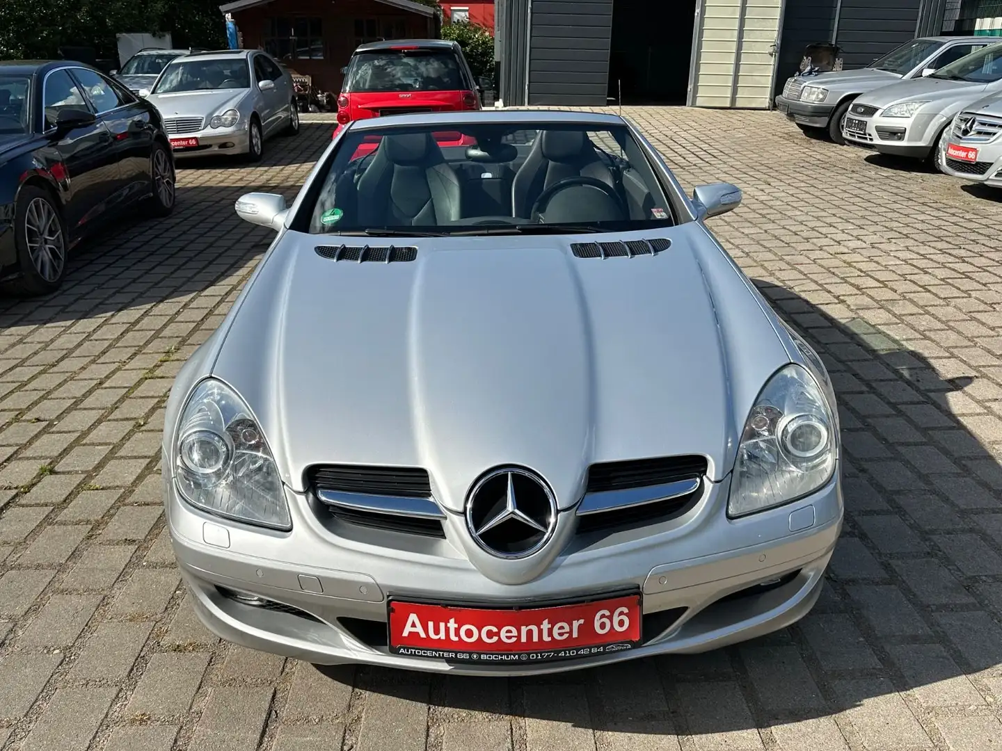 Mercedes-Benz SLK 200 K Roadster Aut.*LEDER*XENON*TÜV NEU*NAVI Серебристый - 2