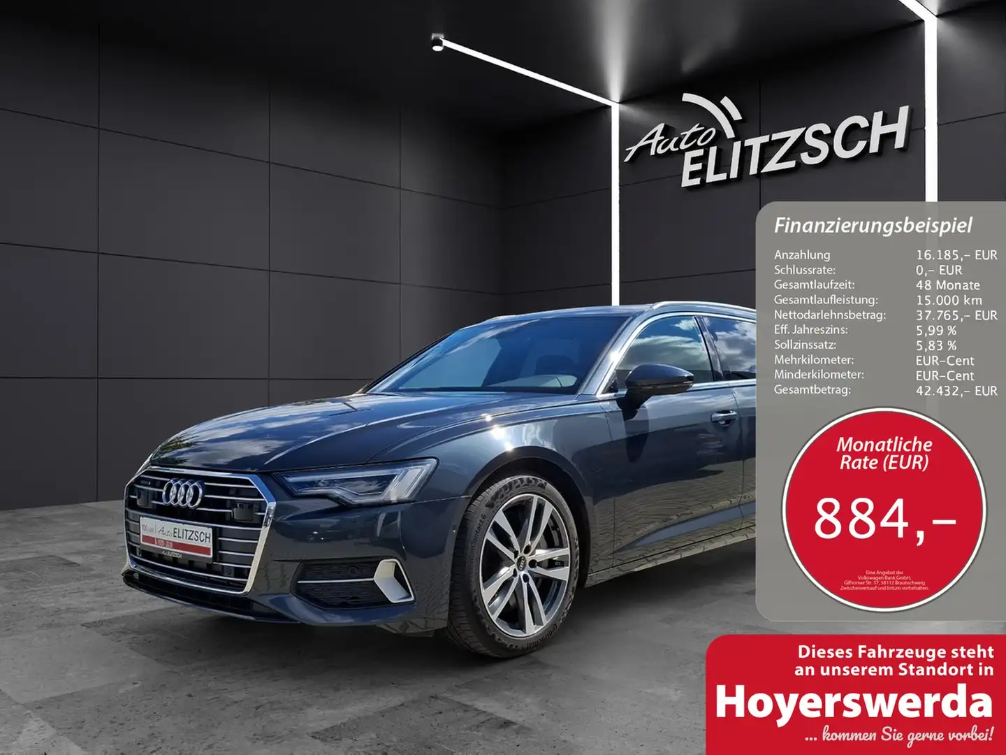 Audi A6 Avant 55 TFSI sport quattro STH Matrix Luft AVC... Grau - 1