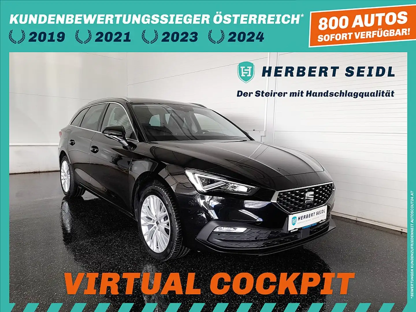 SEAT Leon ST Xcellence 2,0 TDI DSG *VOLL-LED / VIRTUELL /... Schwarz - 1