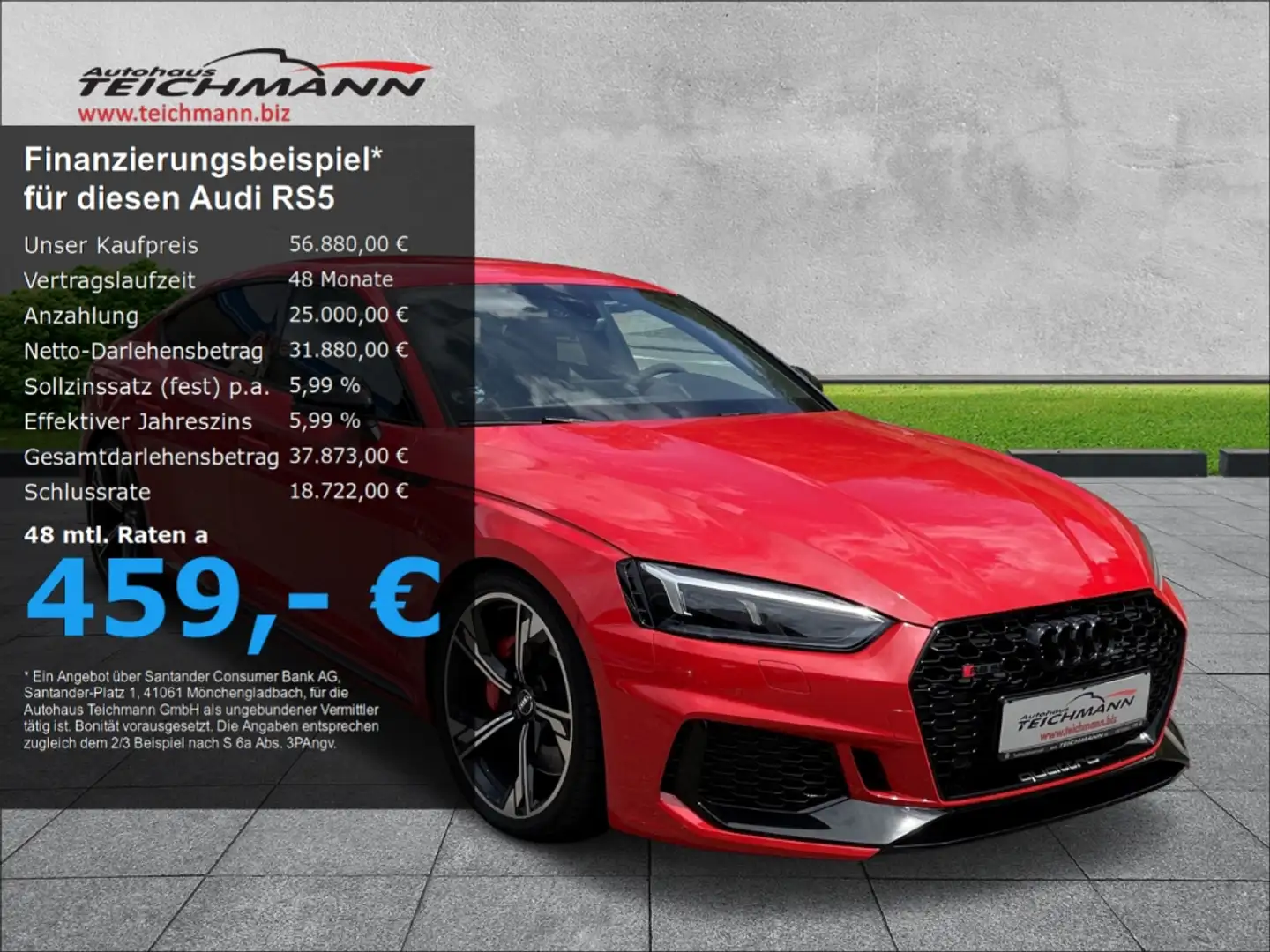 Audi RS5 Sportback 2.9 TFSI quattro +RSPerf+Navi+Black+ Rot - 1