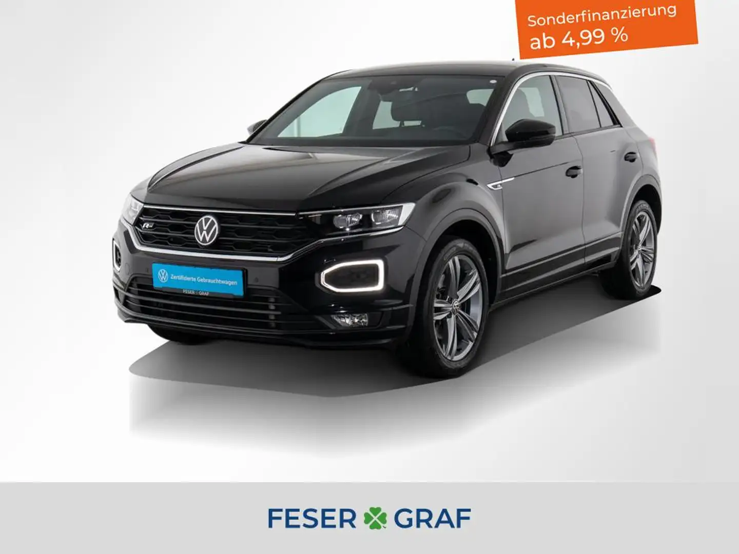 Volkswagen T-Roc 2.0 TSI R LINE 4x4 DSG AHK DAB LED ACC PDC Nero - 1