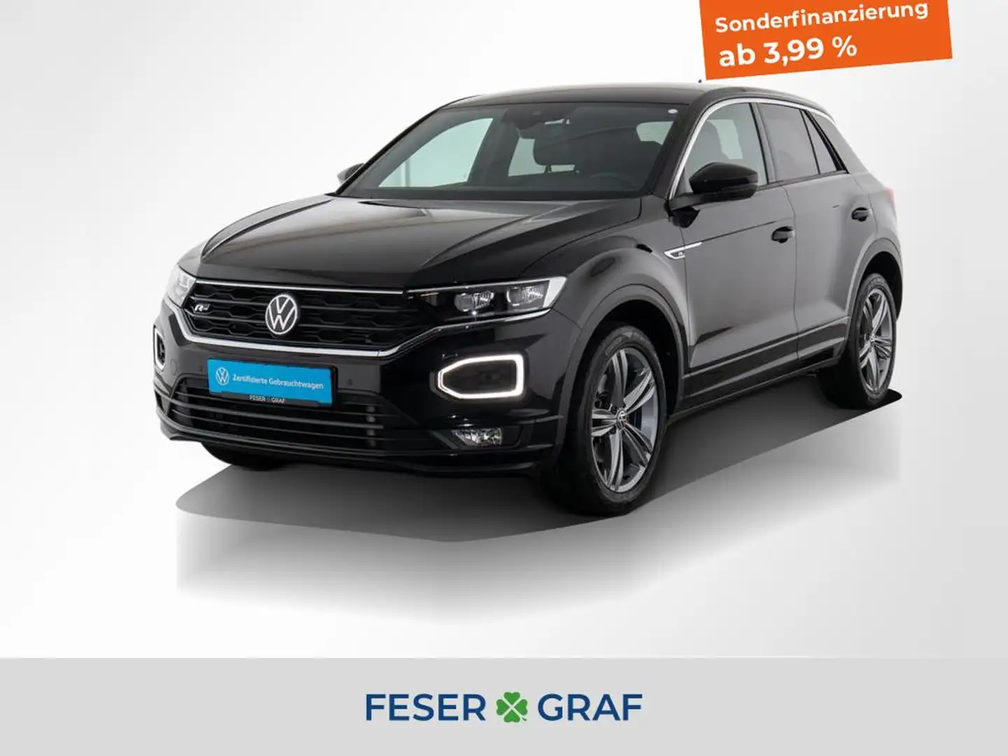 Volkswagen T-Roc 2.0TSI Sport 4x4 DSG AHK DAB LED ACC Чорний - 1