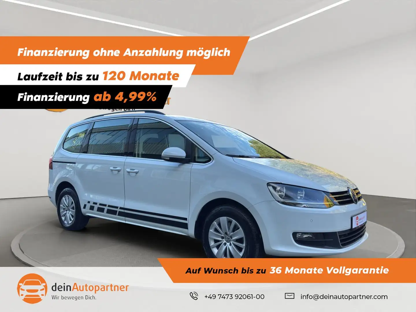 Volkswagen Sharan 1.4 Comf. NAVI/LED/LANE/KAMERA/7-SITZER Weiß - 1