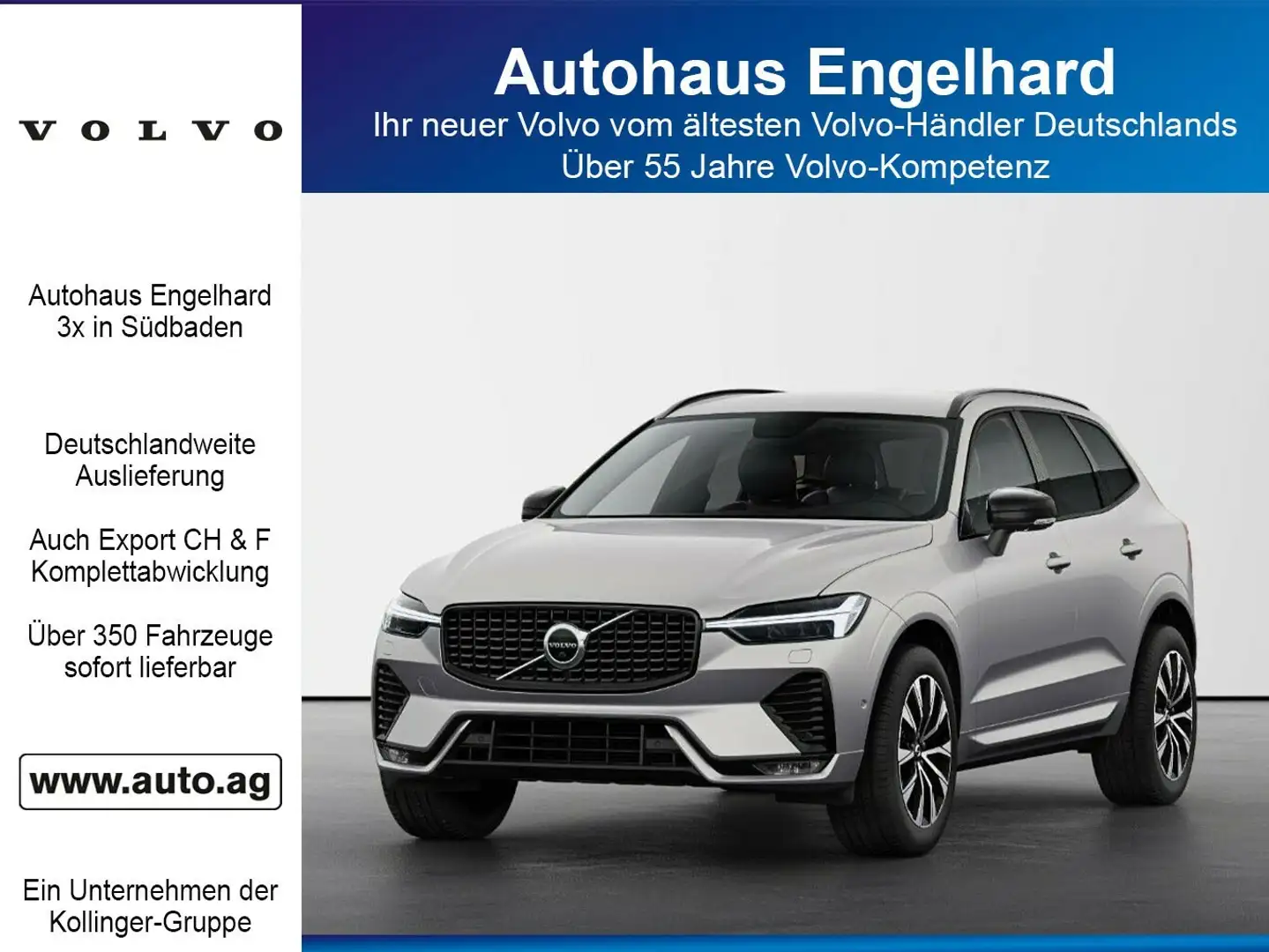 Volvo XC60 B5B PLUS DARK AWD BUSINESS MY25 Silber - 1