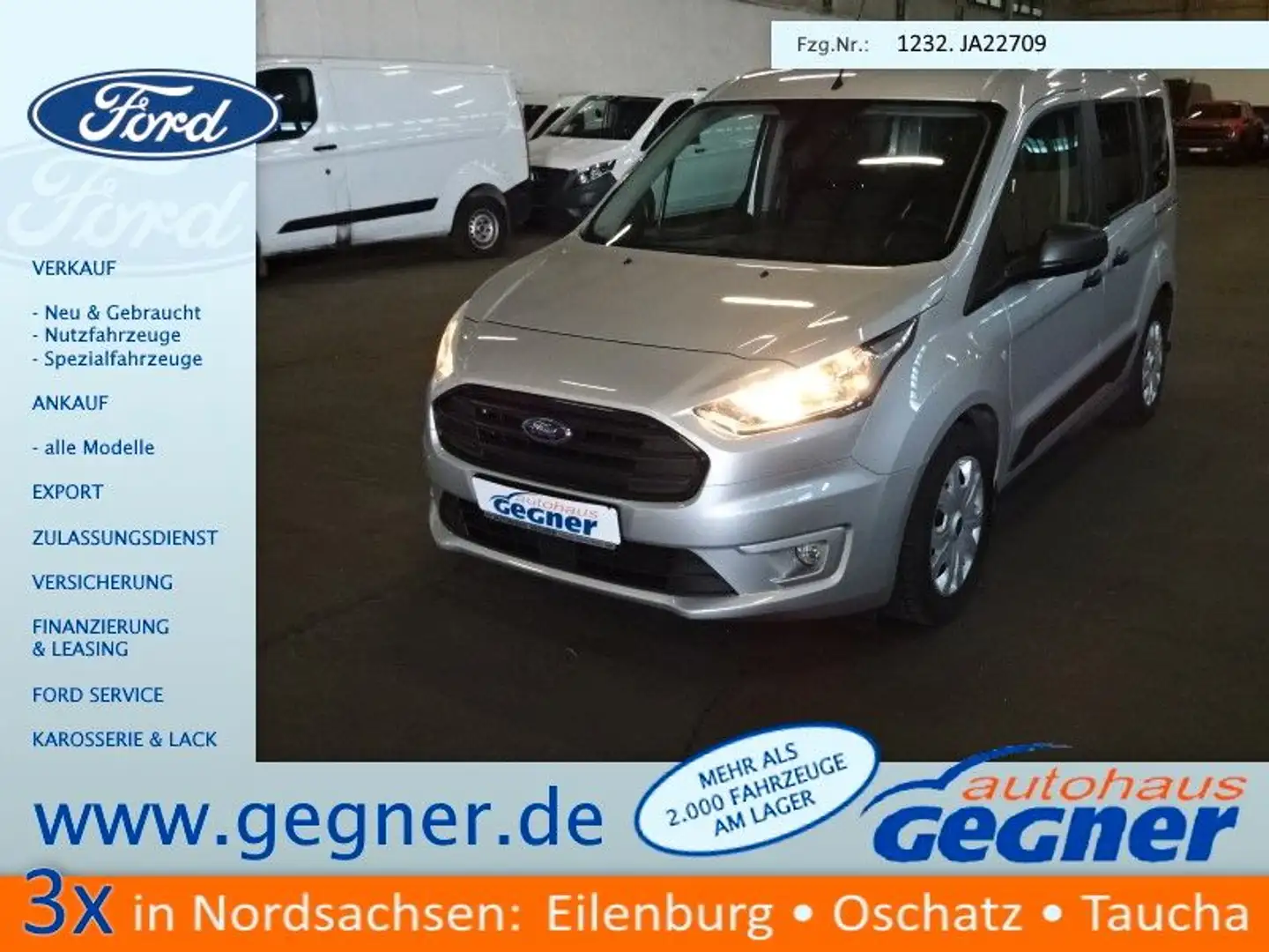 Ford Transit Connect Kombi L1 Trend 100PS Navi Silber - 1