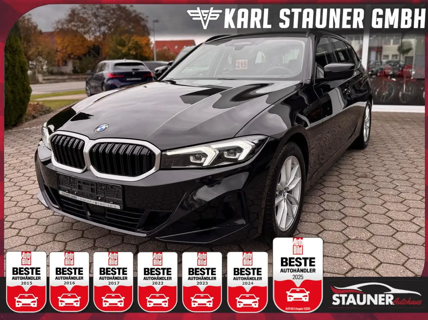 BMW 318 i Touring ABSTANDSTEMP NAVI PDC CARPLAY DAB Schwarz - 1