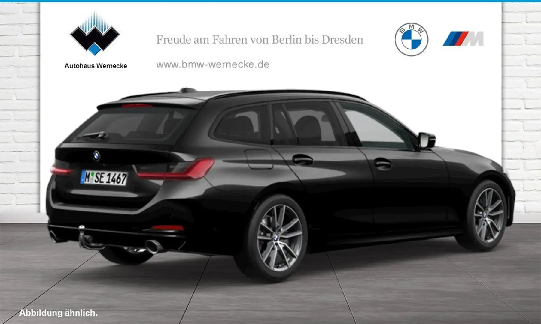 BMW 320 i Touring DAB LED Tempomat Parkassistent AHK Schwarz - 2