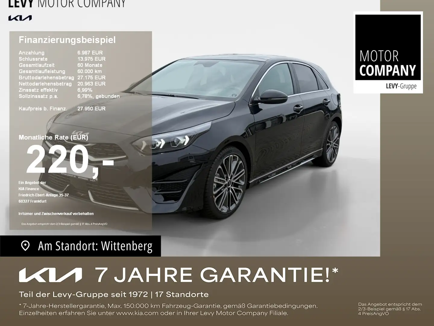 Kia Ceed / cee'd Ceed 1.5 T-GDI- GT Line ACC Navi FLA elSitz LM Schwarz - 1