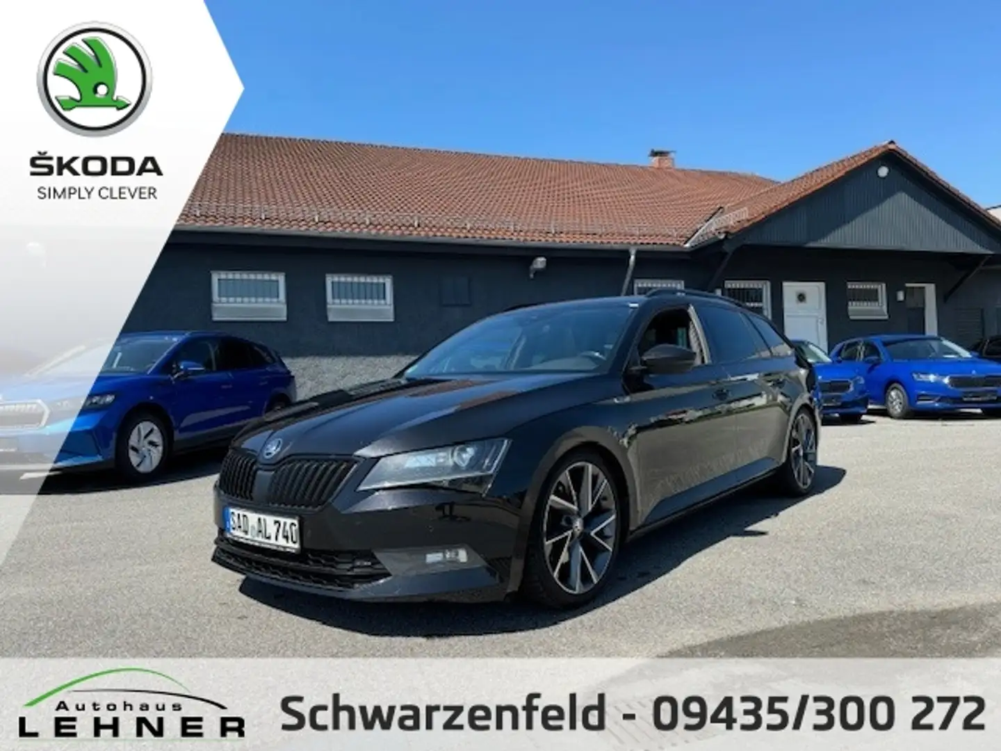 Skoda Superb KOMBI SPORTLINE PANORAMA+4xSHZ+DCC+TEMPOMAT+AMBIEN Schwarz - 1