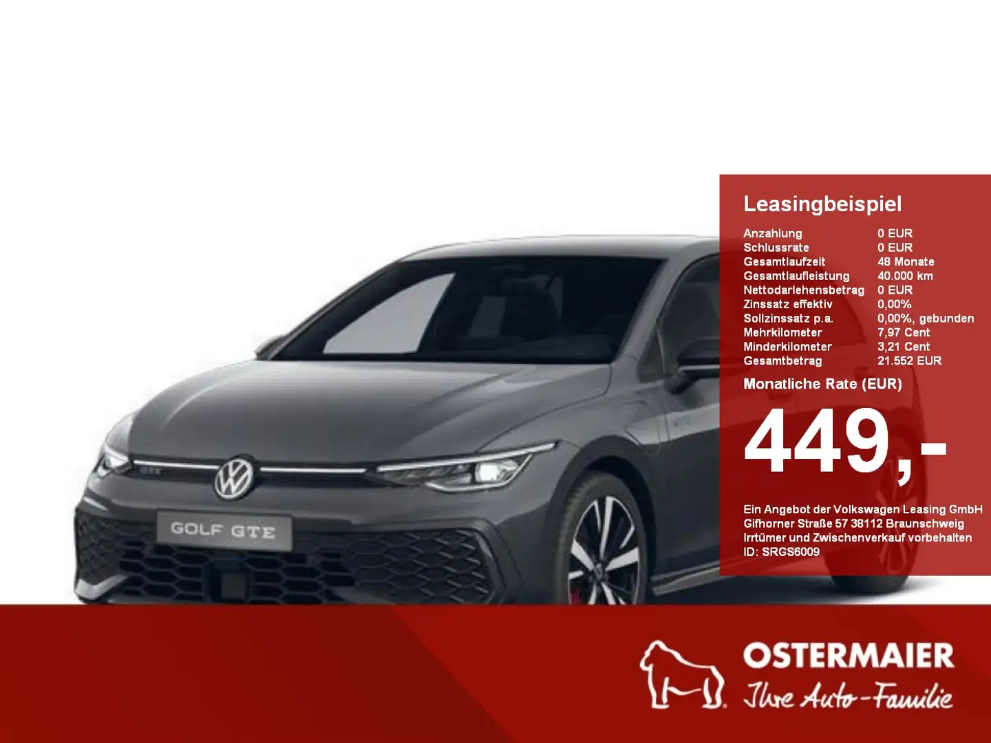 Volkswagen Golf GTE 1.5 eHybrid DSG 18''Alu.LED.BlackStyle.Navi Gris - 1