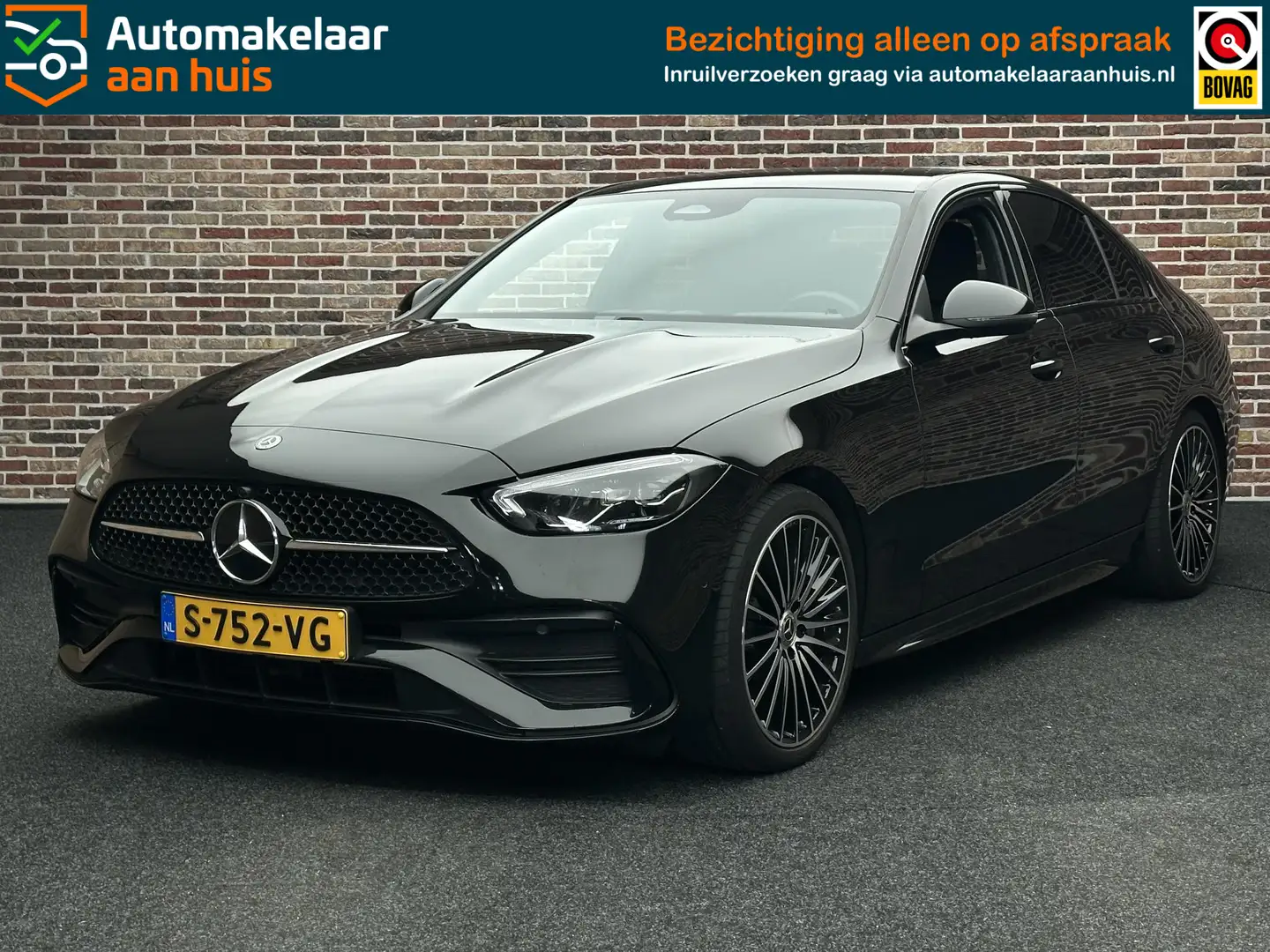 Mercedes-Benz C 180 AMG Line Led High Perf Camera Dealer Garantie Zwart - 1