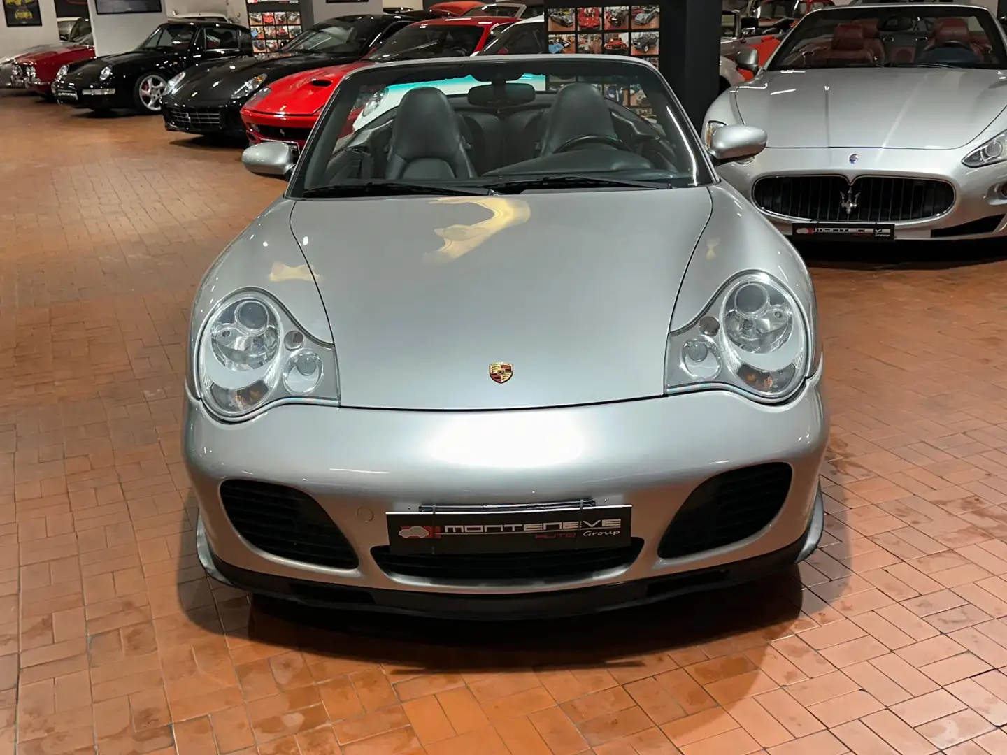 Porsche 996 Turbo Cabriolet Cambio Manuale PelleBlu Plateado - 2