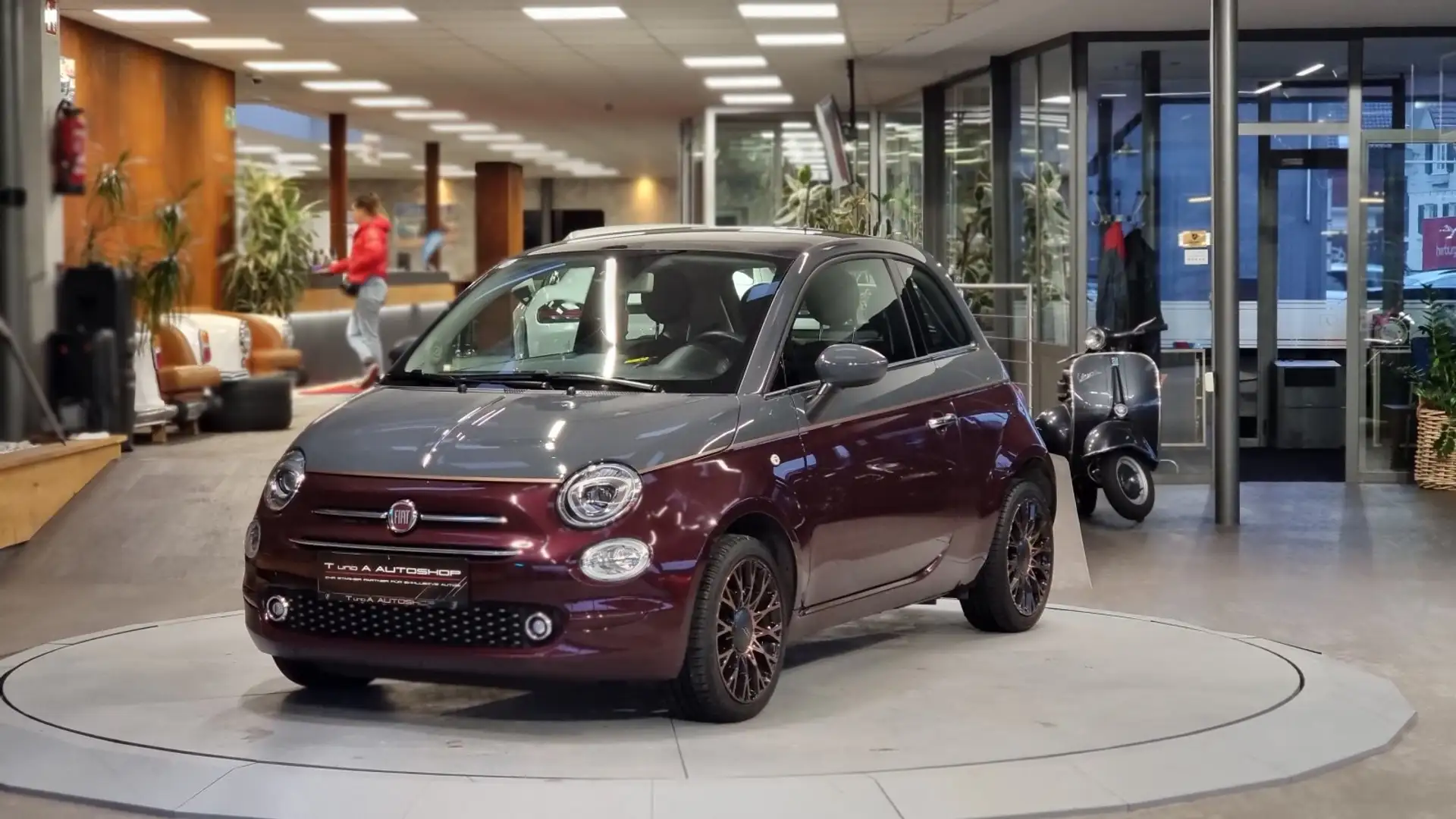 Fiat 500 1.2 Fire 70 Lounge *Glassdach*City Paket*Comfortpa Grau - 1