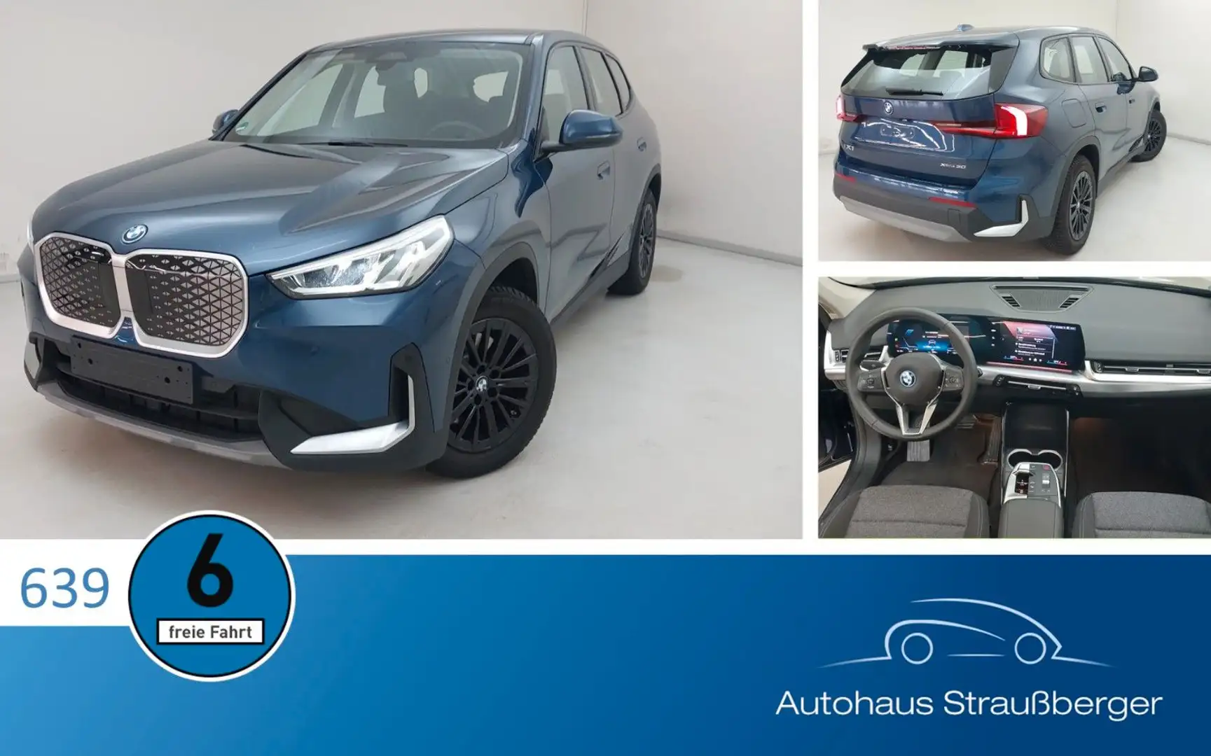 BMW iX1 30 xDrive Temp HiFi 2Z SHZ RFK DAB QI Kék - 1
