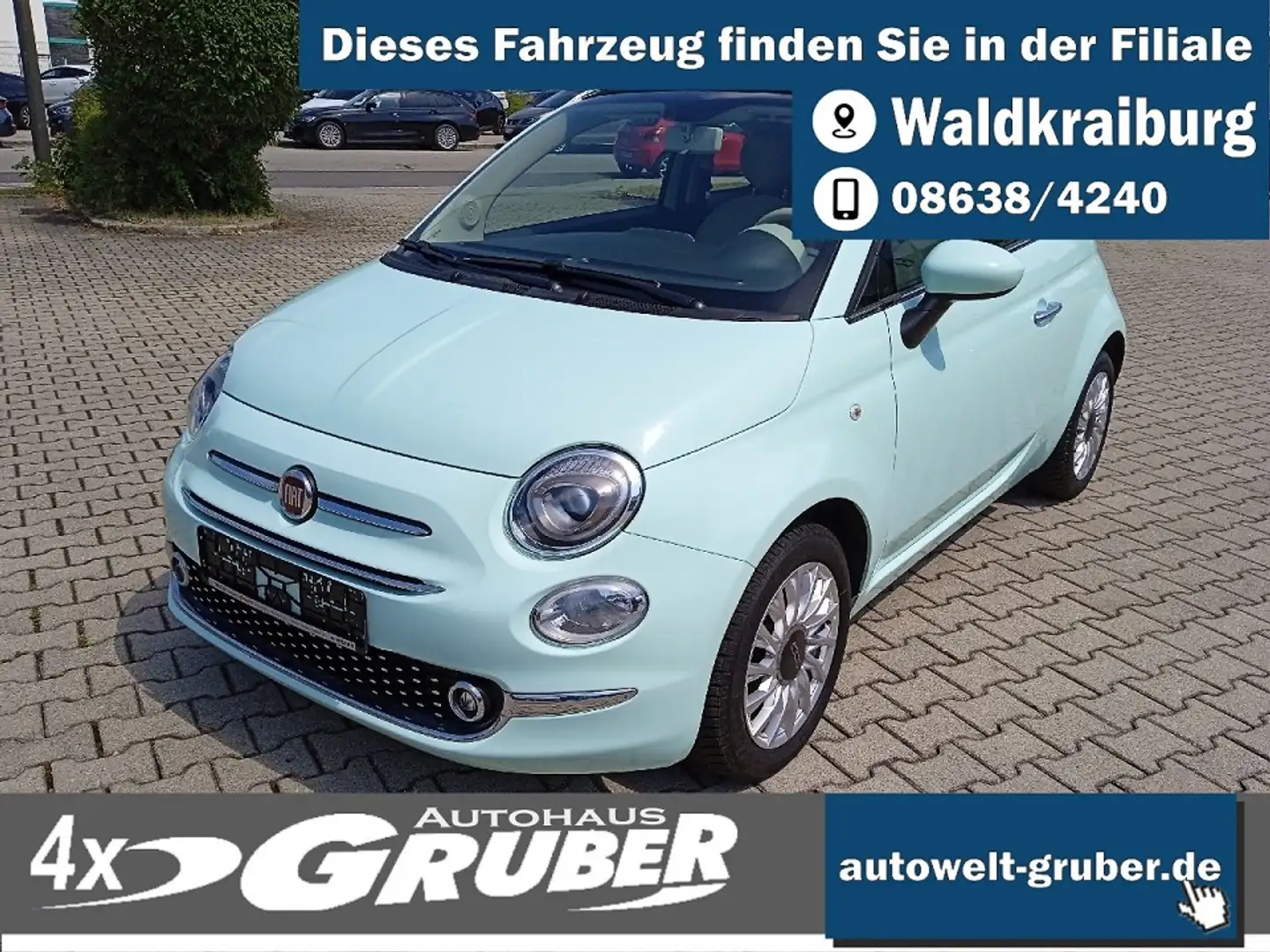 Fiat 500C C TwinAir Mint+Klima+Alu+Tempomat Verde - 1
