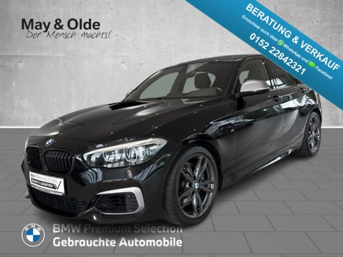 BMW 140 AUTOM. SPECIAL EDITION LED NAVI LEDER TEMPOMAT KLI Schwarz - 1