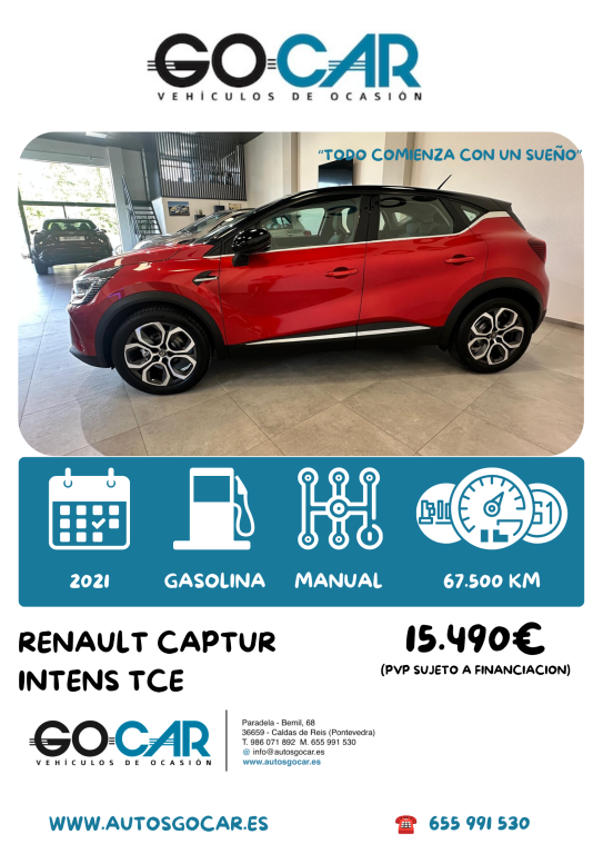 Renault Captur TCe Intens 67kW - foto 1
