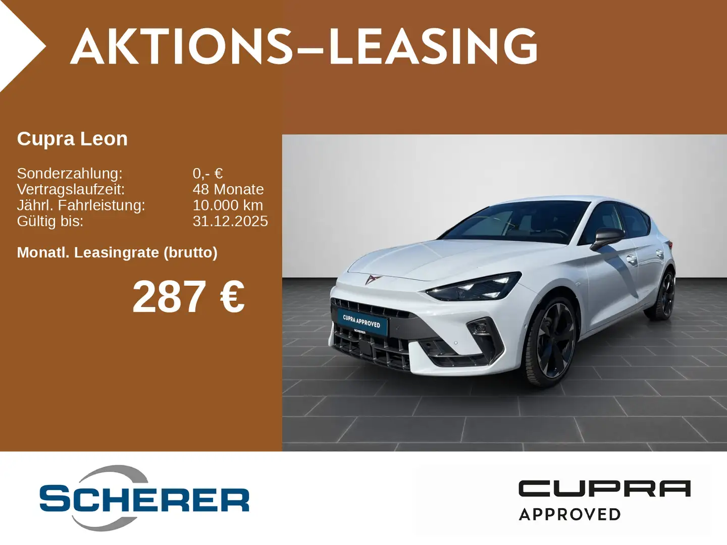 CUPRA Leon 2.0 TDI DSG LED NAVI RFK ACC FAP XL Weiß - 1