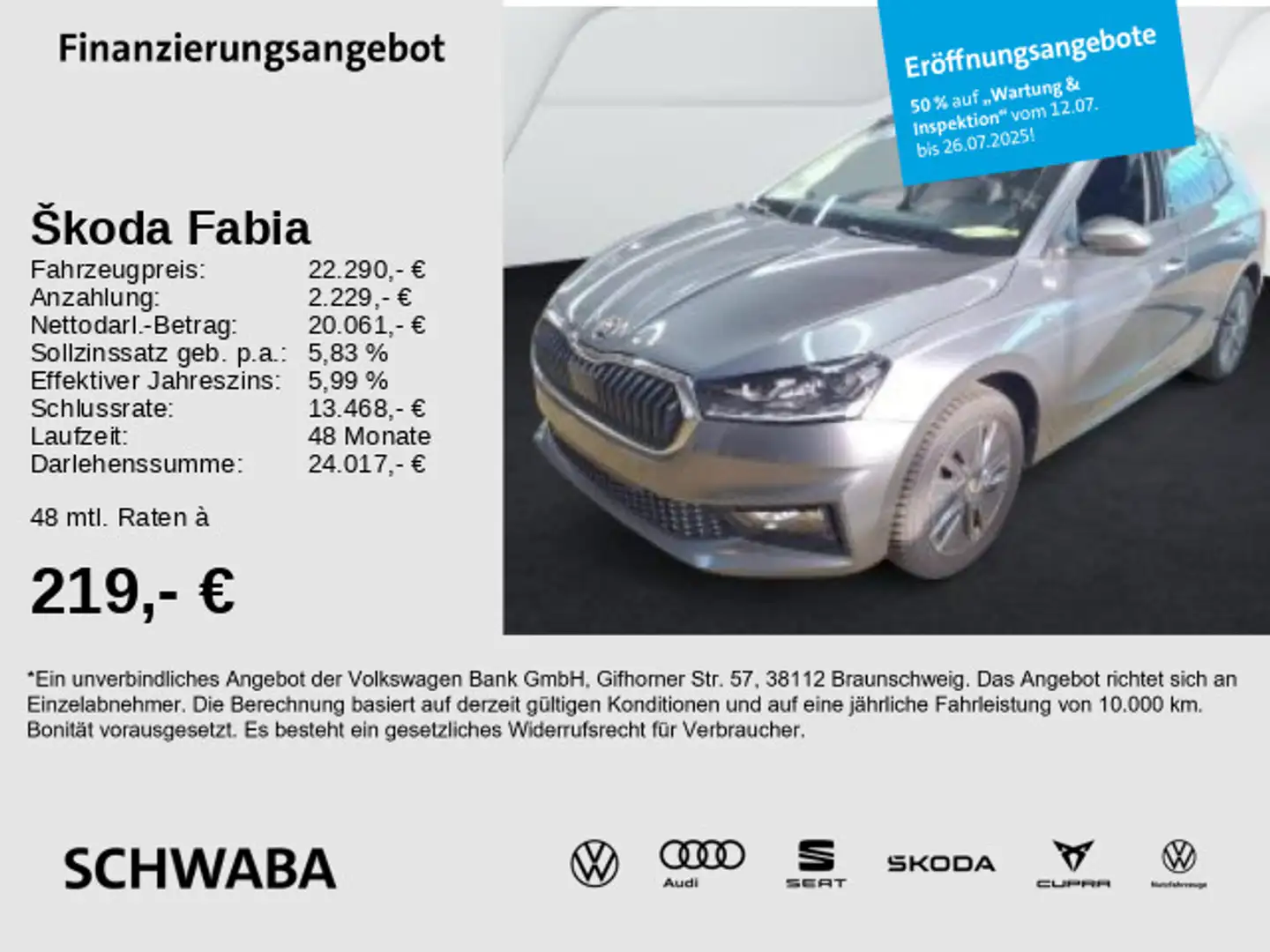 Skoda Fabia Selection 1.0 TSI DSG *PANO*LED*NAVI*16"* Grigio - 1