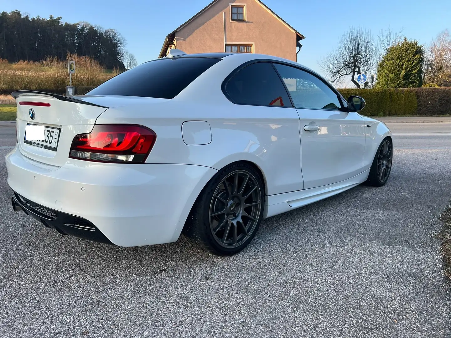 BMW 135 135i Coupe DKG H&K Recaro 4Punkt Gurte TOP Zustand Alb - 2