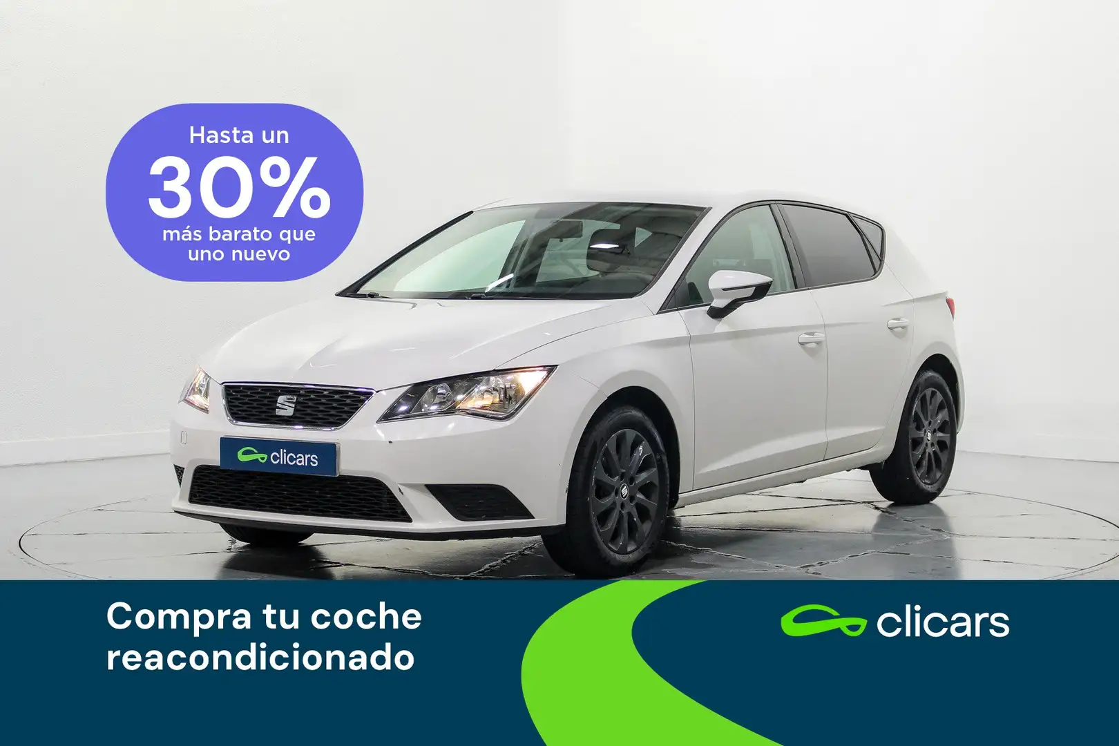 SEAT Leon 1.6TDI CR S&S Reference 110 Blanco - 1