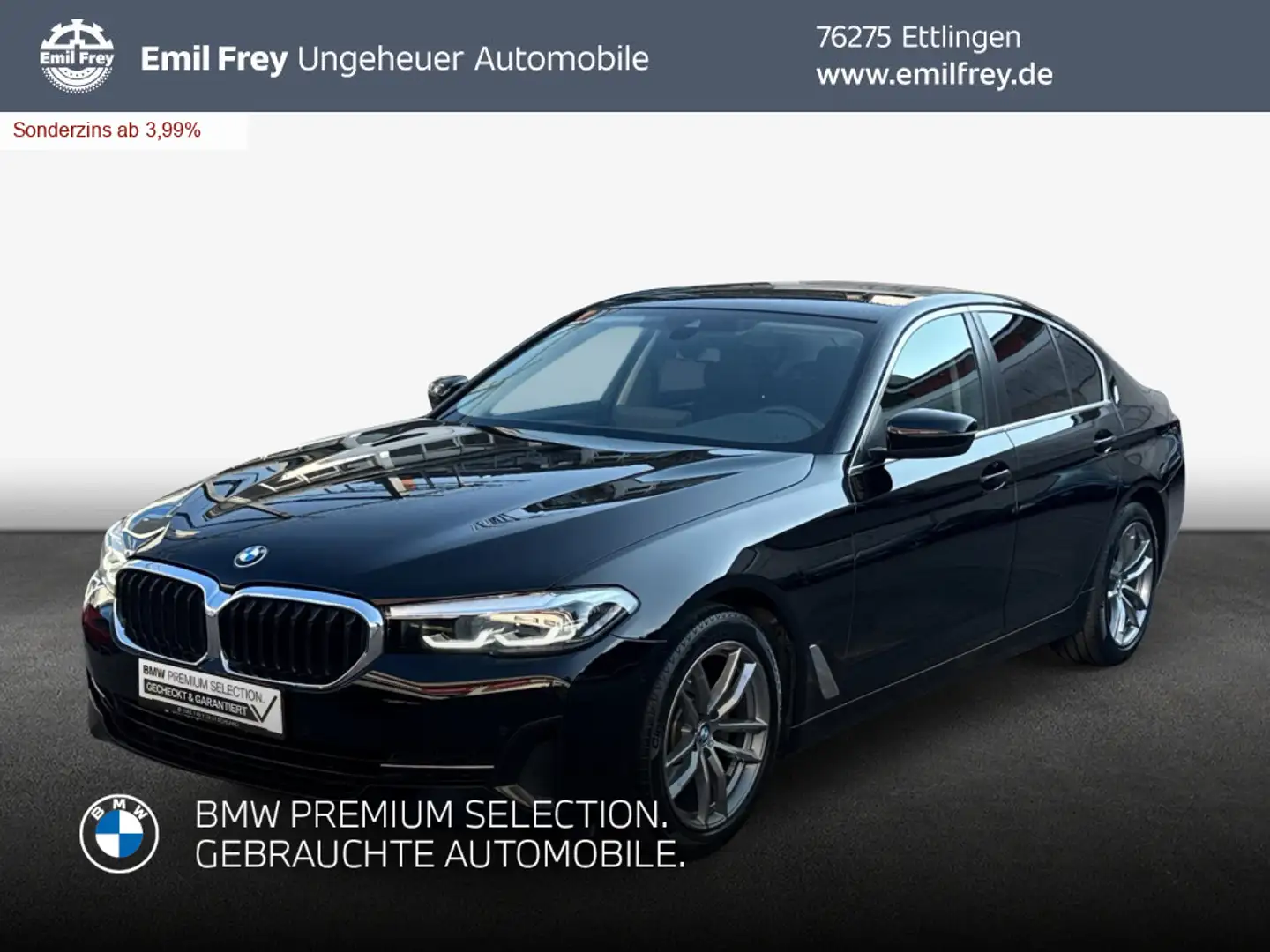 BMW 520 i Aut. Schwarz - 1