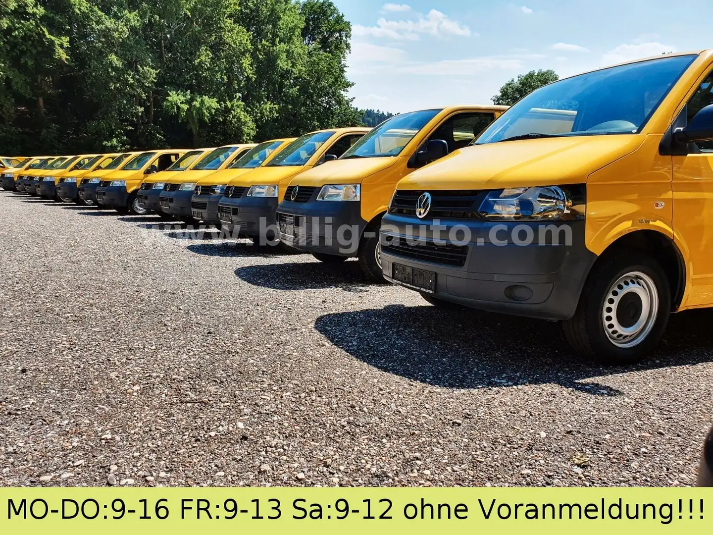 Volkswagen T5 2.0TDI EU5*2xSchiebetüre*1.Hand* Żółty - 2