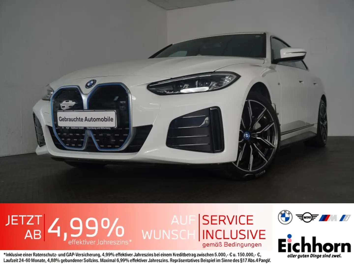 BMW i4 eDrive40 M Sport AHK.LiveCockProf..PARKASSIST Blanc - 1