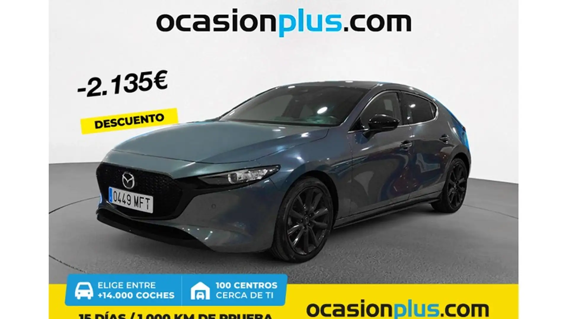 Mazda 3 2.0 e-Skyactiv-G Homura Aut. 90kW Gris - 1
