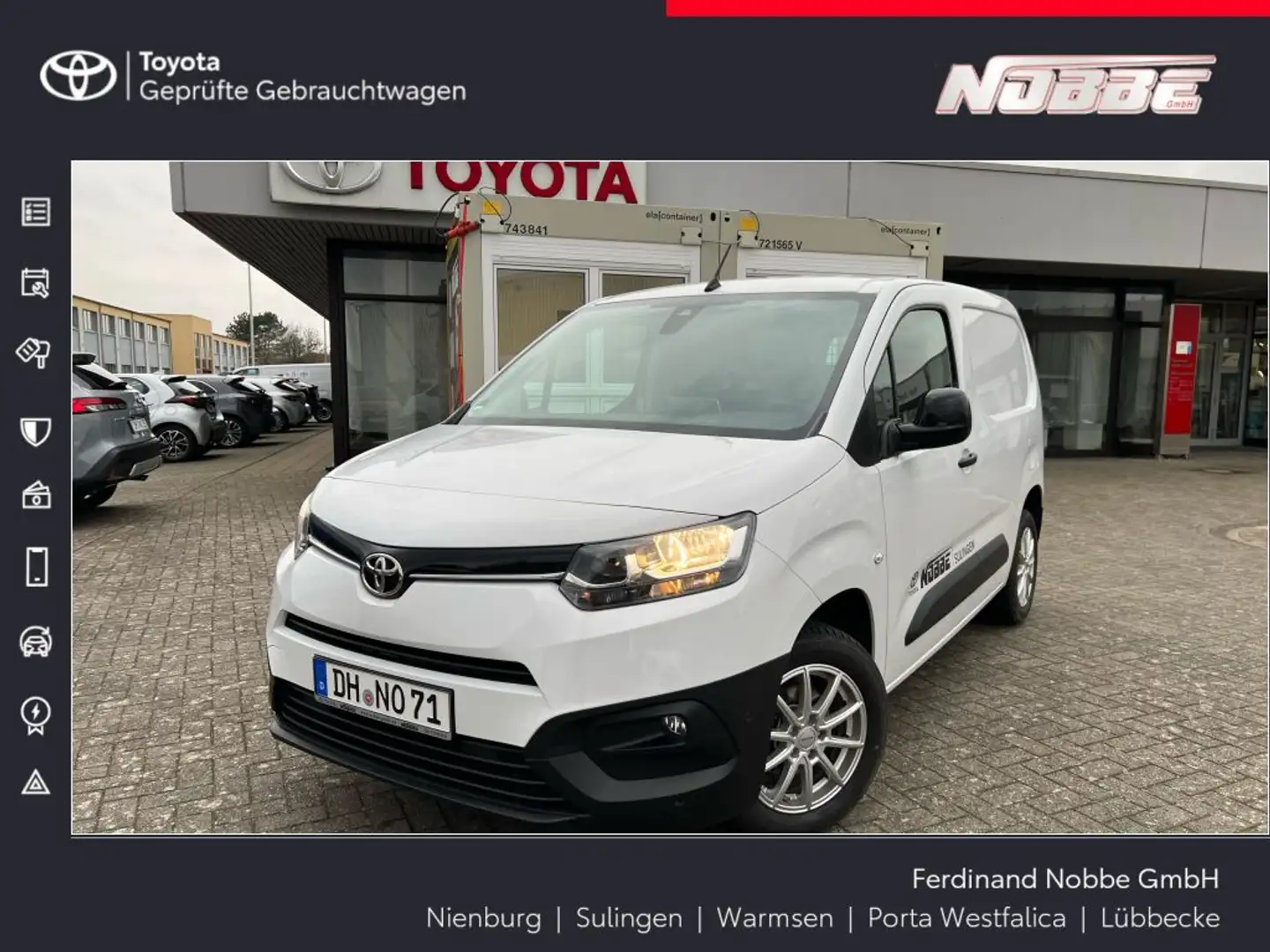 Toyota Proace City L1 1,5-l D-4D Meister *Navi+Holzboden* Weiß - 1