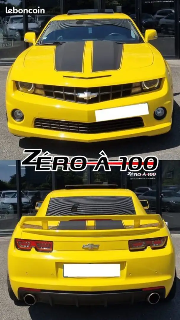 Chevrolet Camaro ss v8 6.2 405 BVA Transformers Jaune - 2