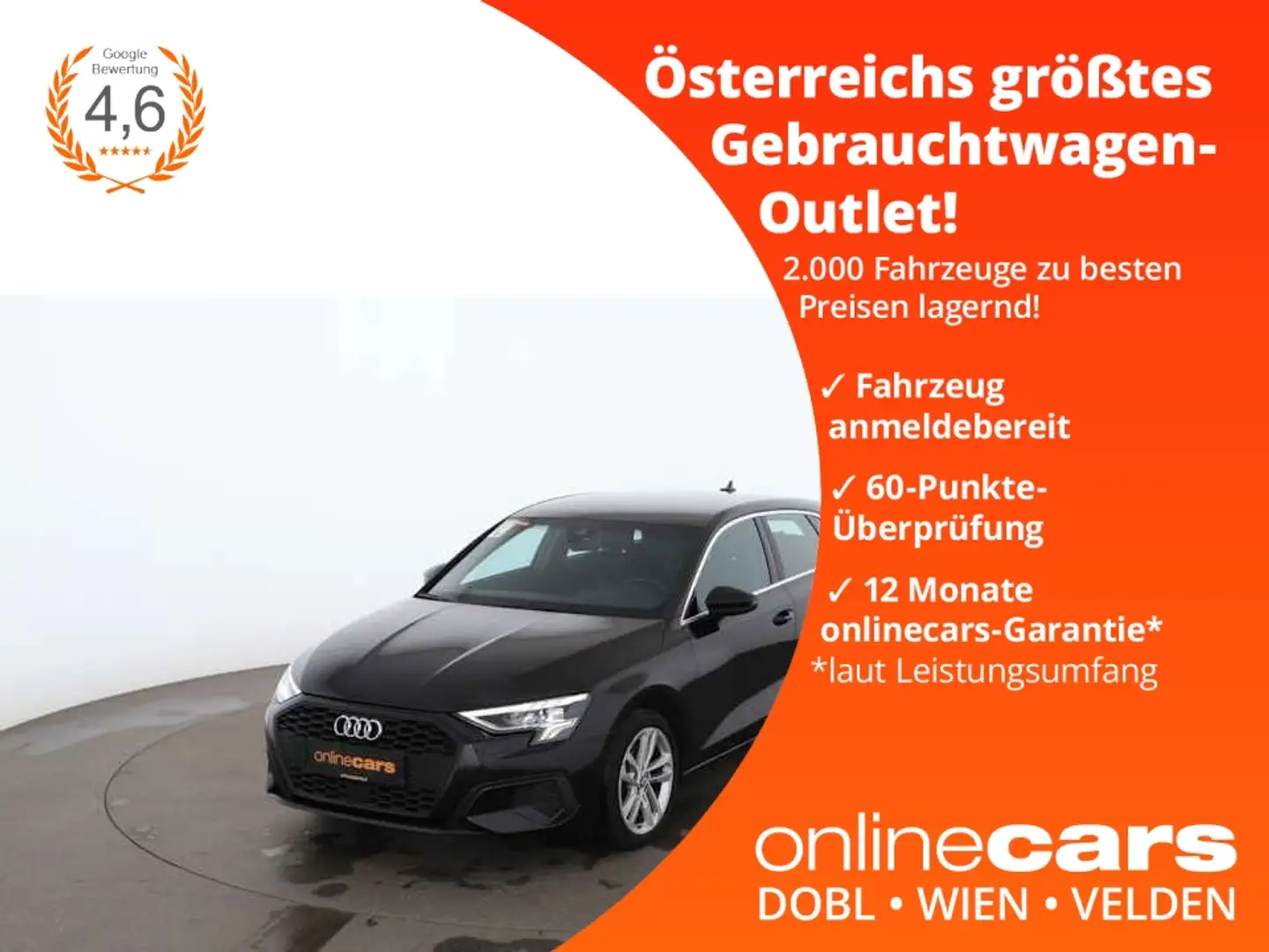 Audi A3 Sportback 35 TFSI LED NAVI ASSIST SITZHZG PDC Schwarz - 1