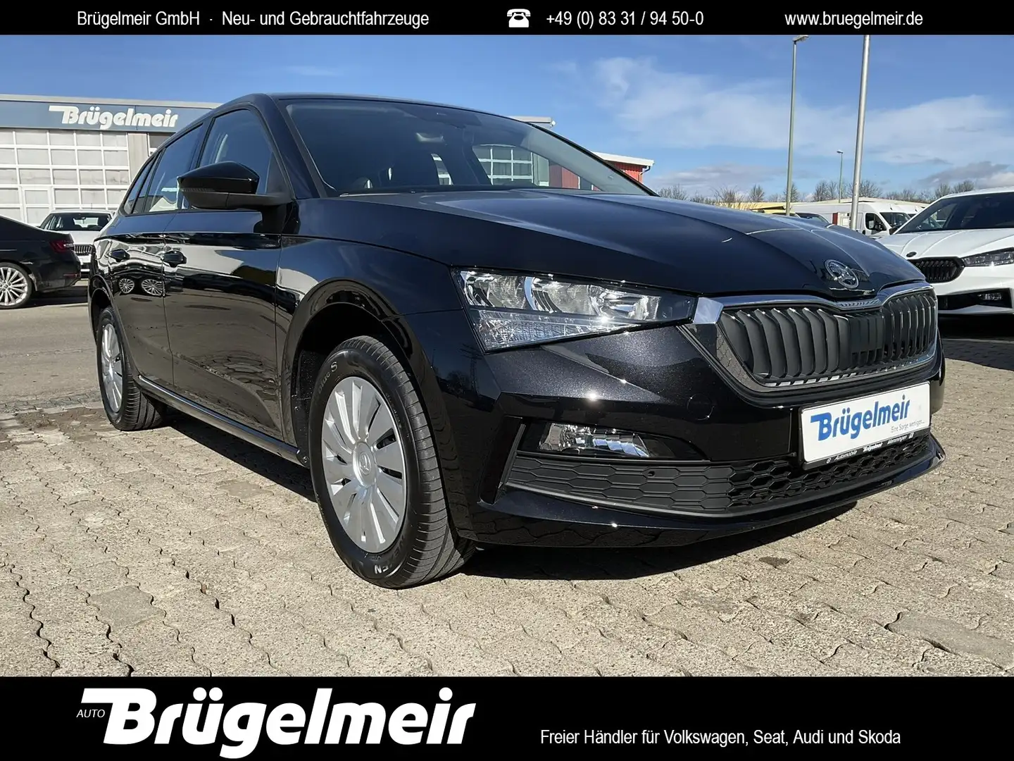 Skoda Scala Scala 1.0 TSI Ambition+LED+SHZ+FRONT-SMARTLINK Zwart - 1