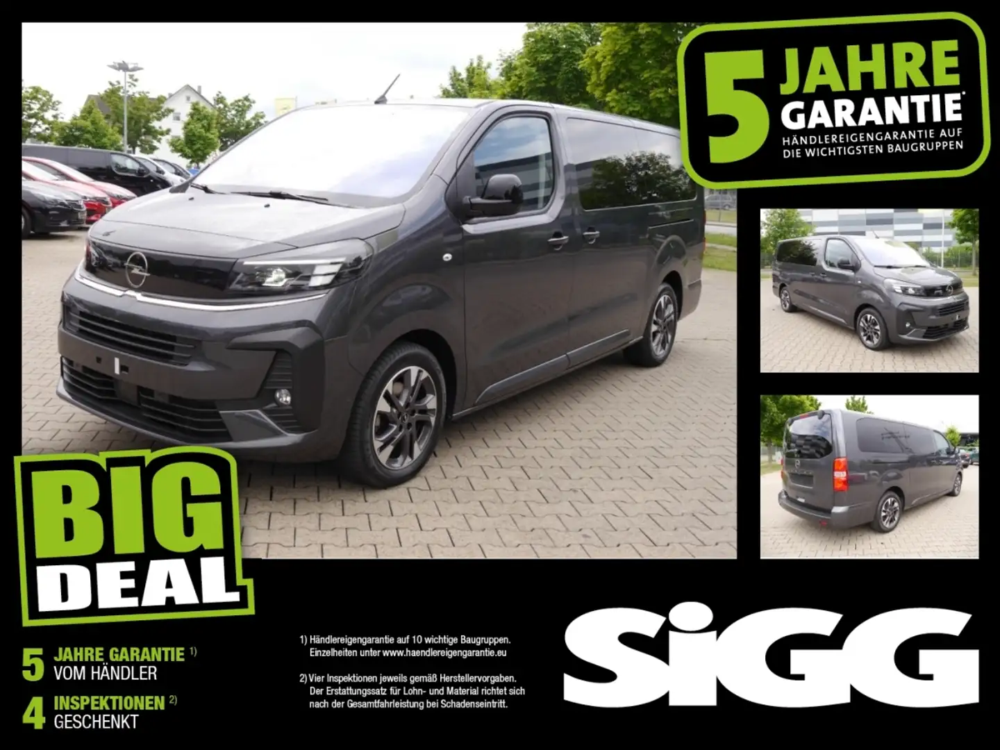 Opel Zafira Life XL 2.0 D (Lang) Automatik 9-Sitzer NAV Grau - 1
