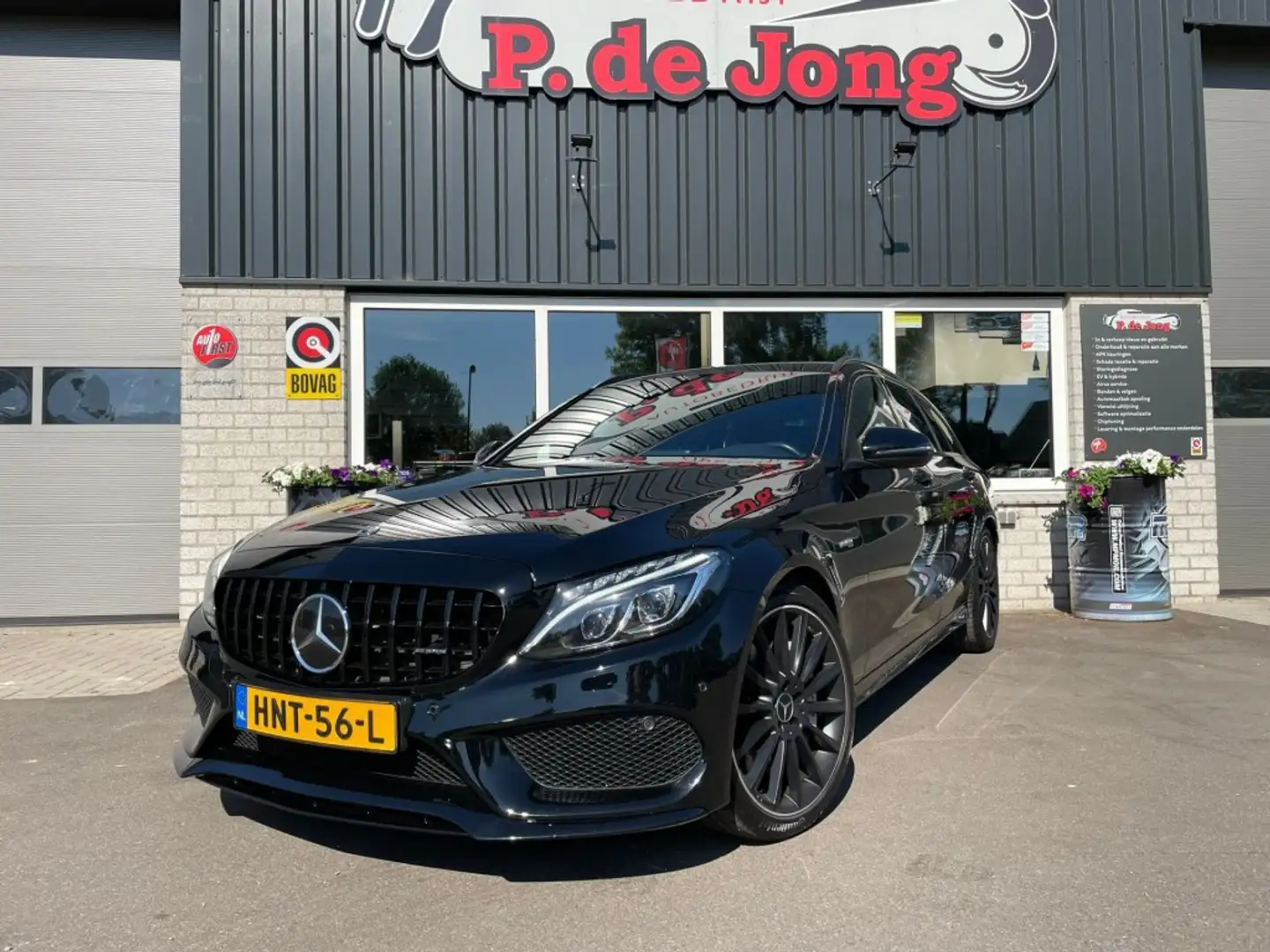 Mercedes-Benz C 43 AMG C43 AMG, 4MATIC, Burmester, LED, ACC, Carbon, DAB, Zwart - 2