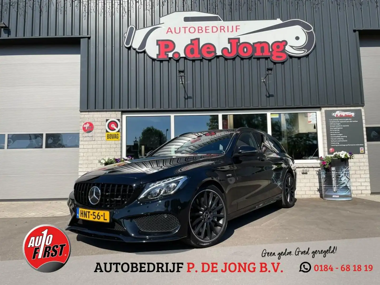 Mercedes-Benz C 43 AMG C43 AMG, 4MATIC, Burmester, LED, ACC, Carbon, DAB, Zwart - 1