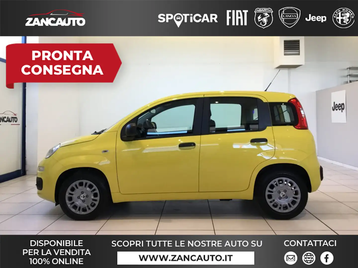 Fiat Panda Panda 1.0 FireFly S&S Hybrid Pop Geel - 1