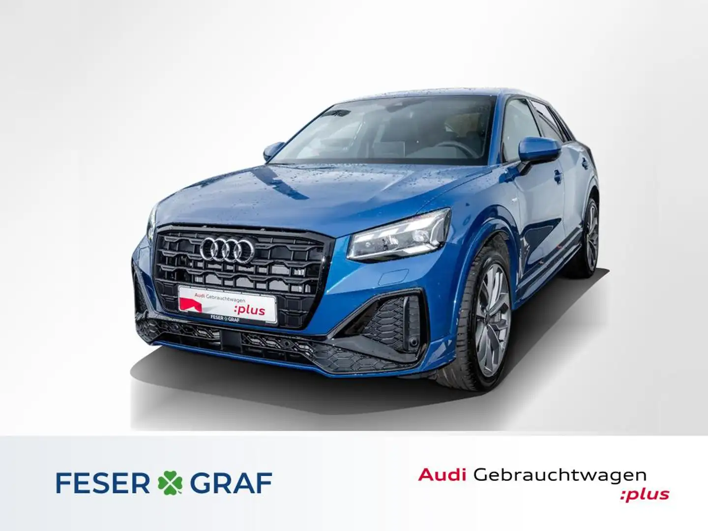 Audi Q2 35 TFSI 2x S line /Matrix/Leder/SONOS/AHK Blau - 1