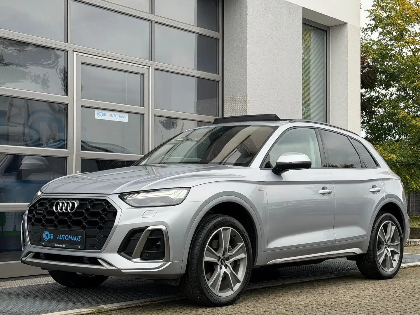 Audi Q5 40 TDI*QUATTRO*S LINE*ACC*PANO*B&O*MATRIX*20' Argent - 1