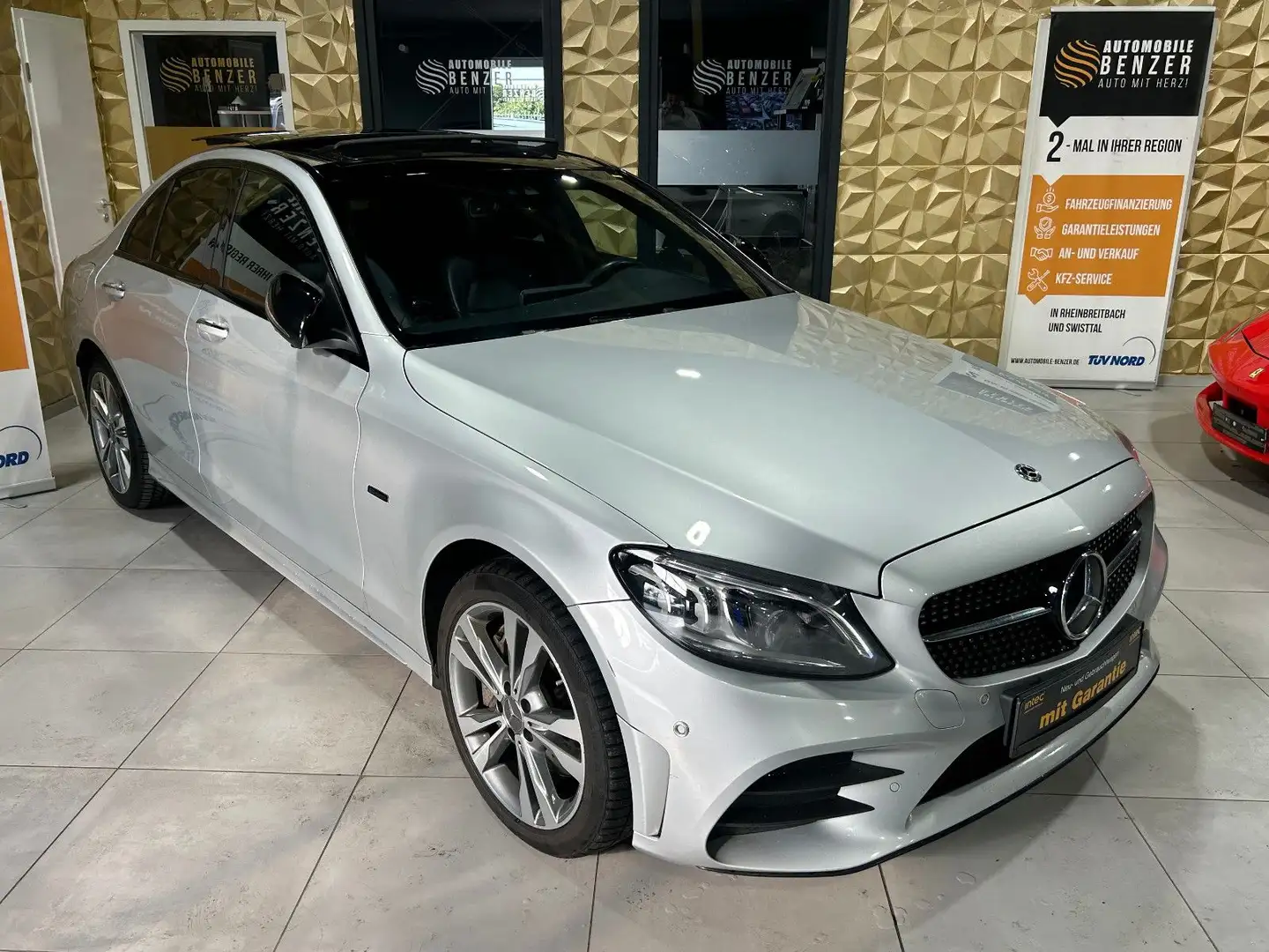 Mercedes-Benz C 300 de/AMG/360°/PANO/APPLE/VIRTUAL/AMBIENTE/ Argent - 2